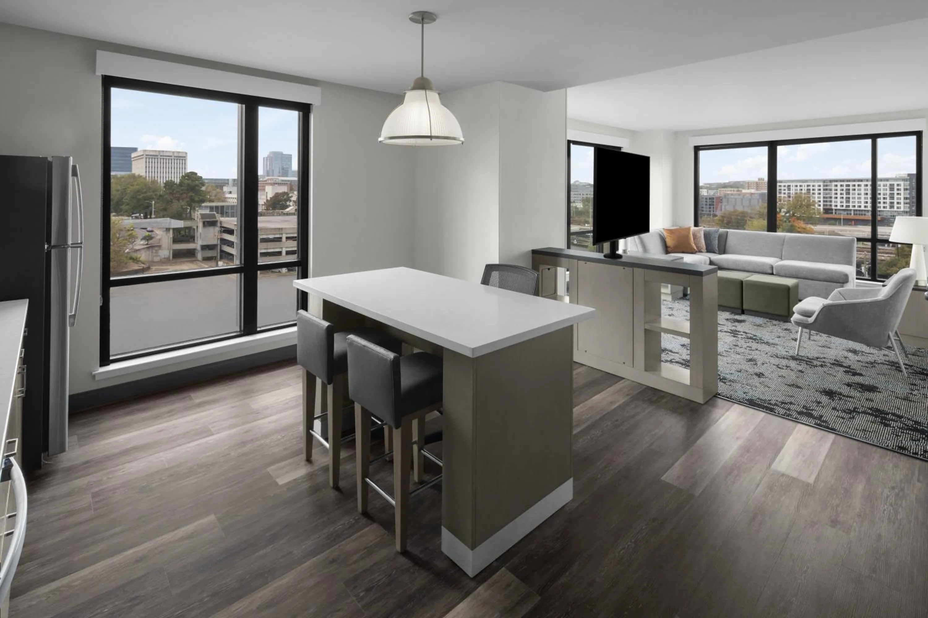 One Bedroom Kitchen Suite with Two Queen Beds and Sofa Bed in Hyatt House Raleigh Downtown/Seaboard Station