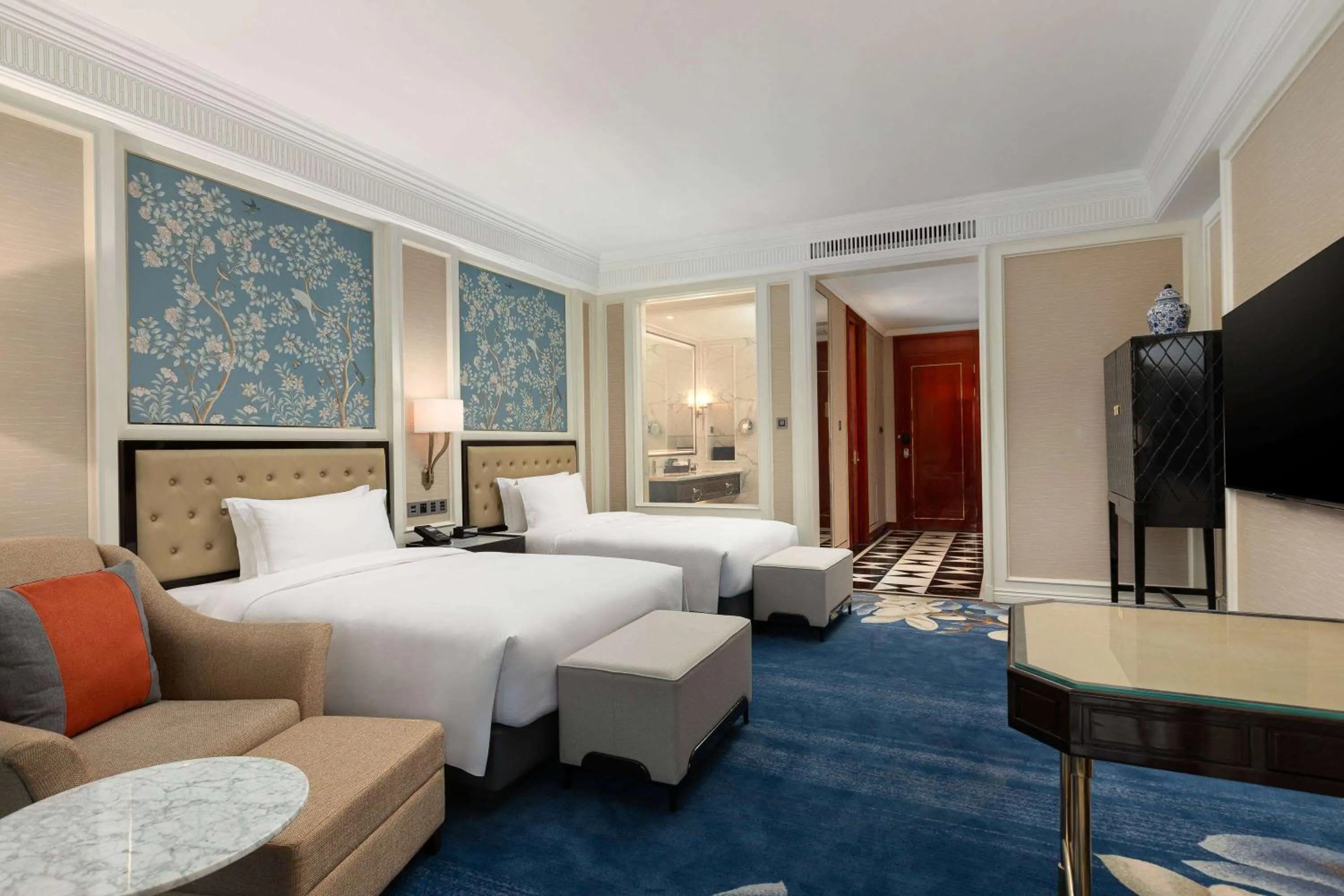 Deluxe Twin Room with Garden View in Wyndham Taian West