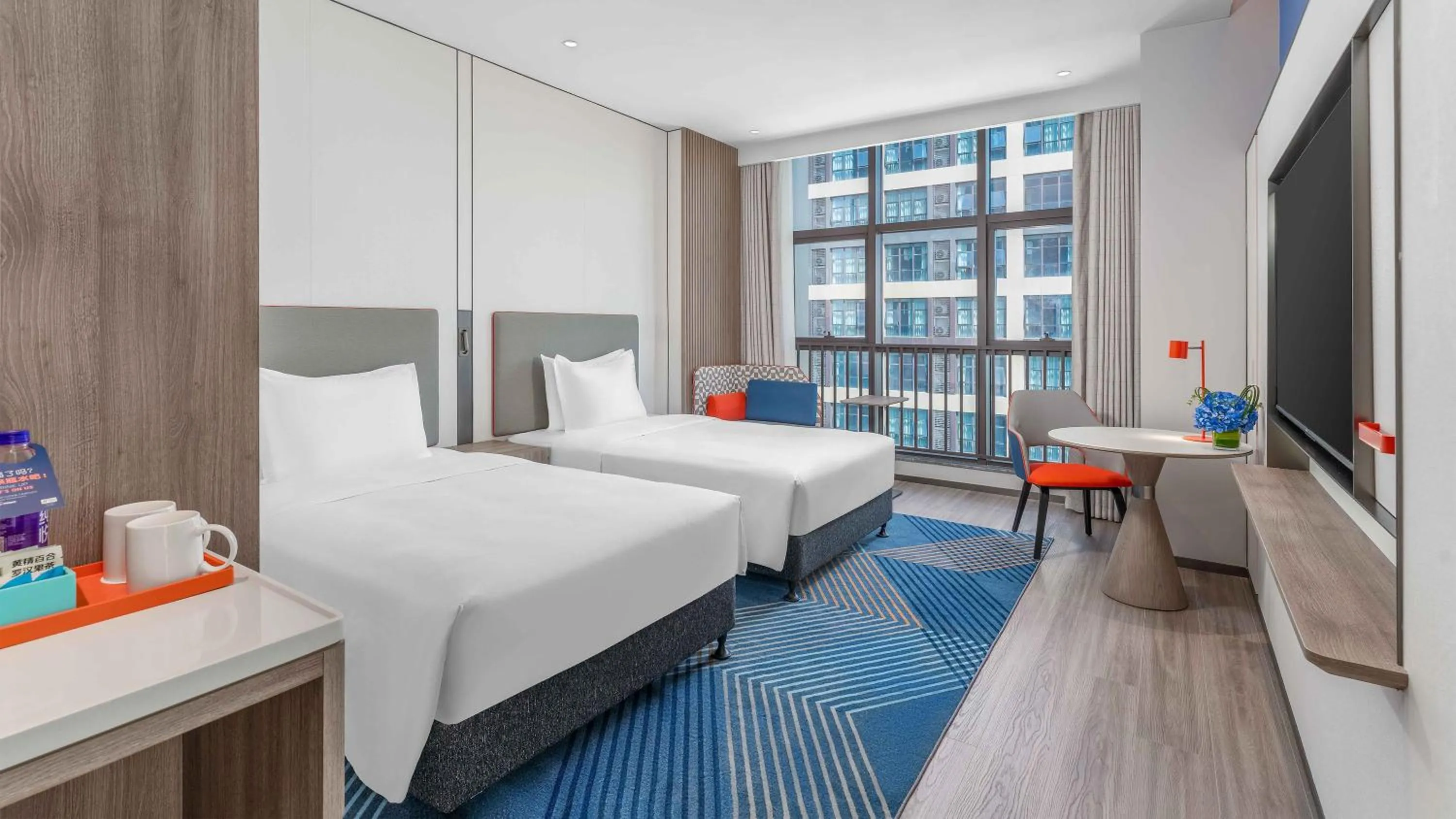 Standard Double Room with Two Double Beds in Holiday Inn Express Foshan Shunde Lecong by IHG