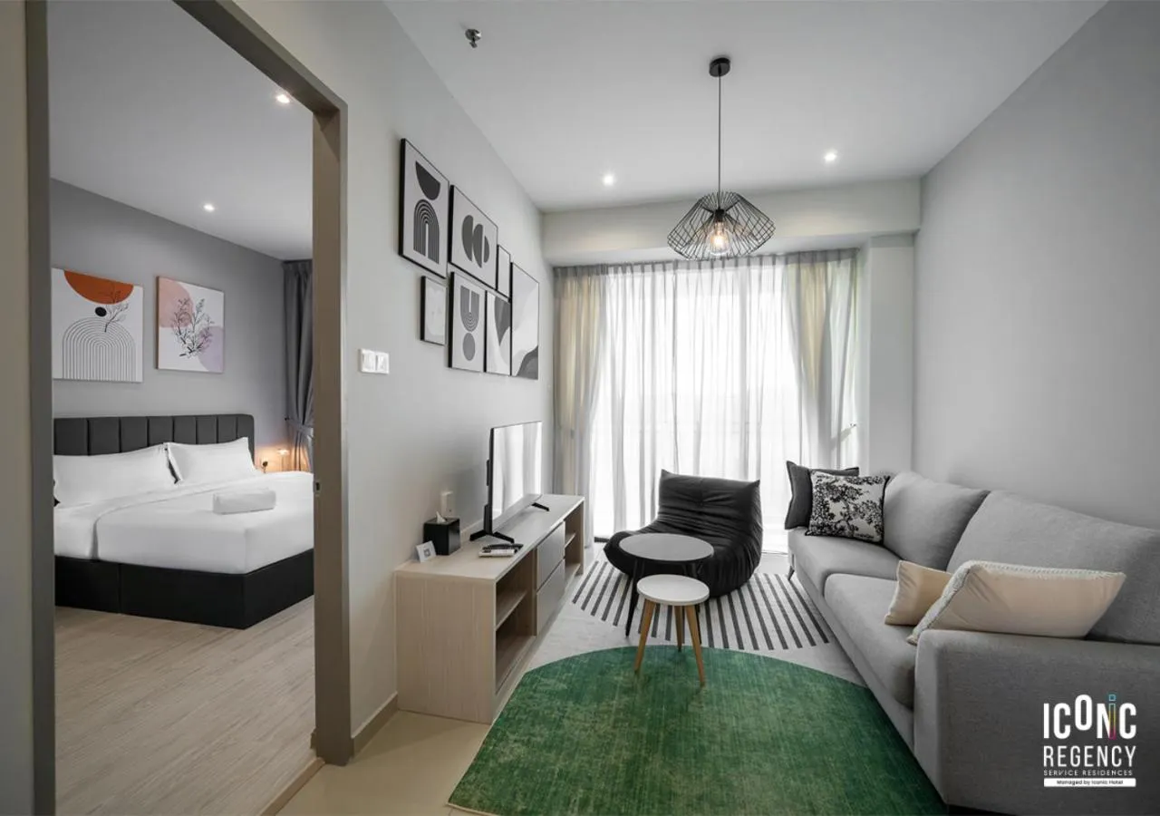 One-Bedroom Apartment with Balcony in Iconic Regency Service Residences, managed by Iconic Hotel