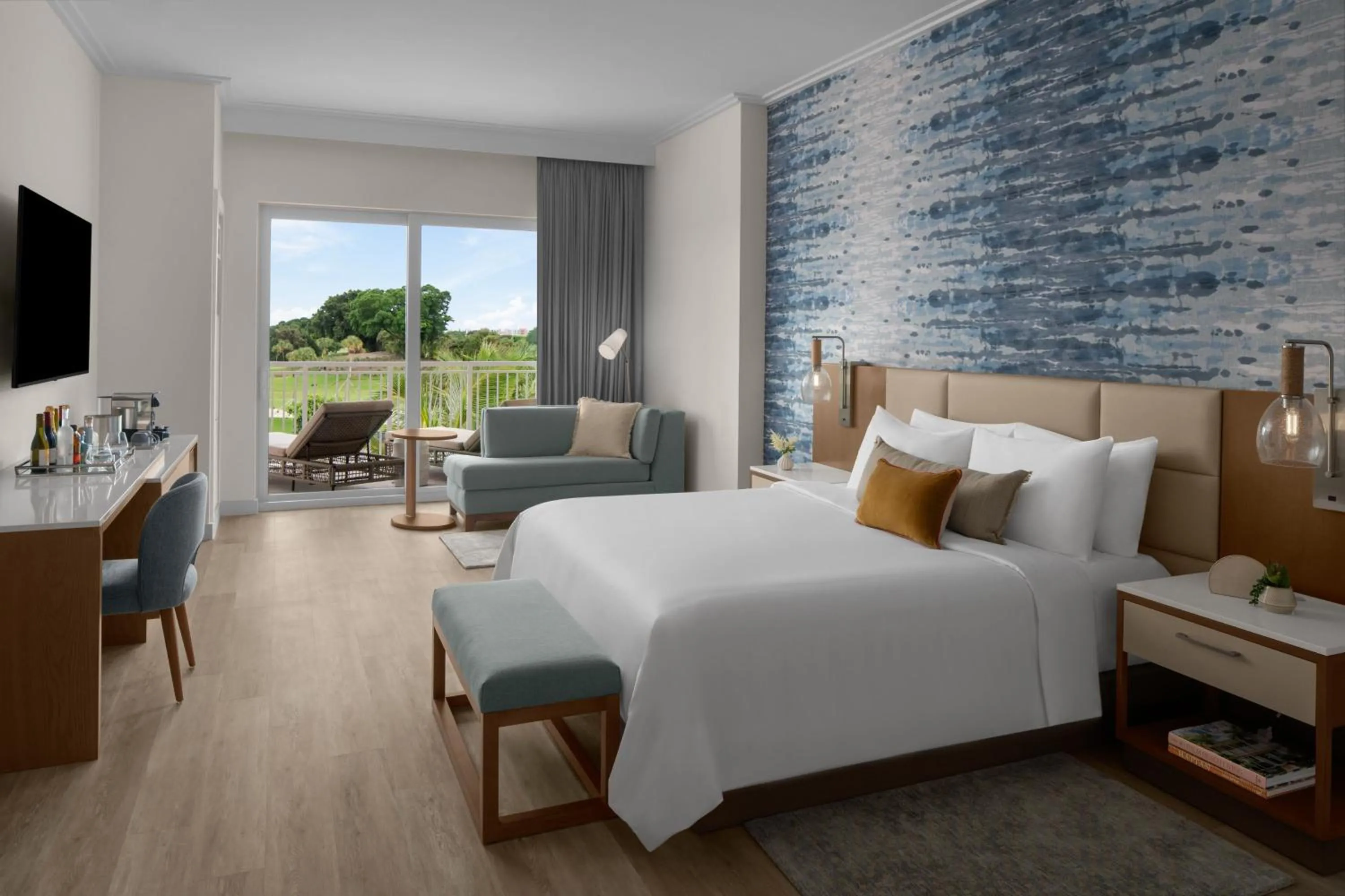 King Room with Pool View - Hearing Accessible in The Belgrove Resort & Spa, West Palm Beach, Autograph Collection