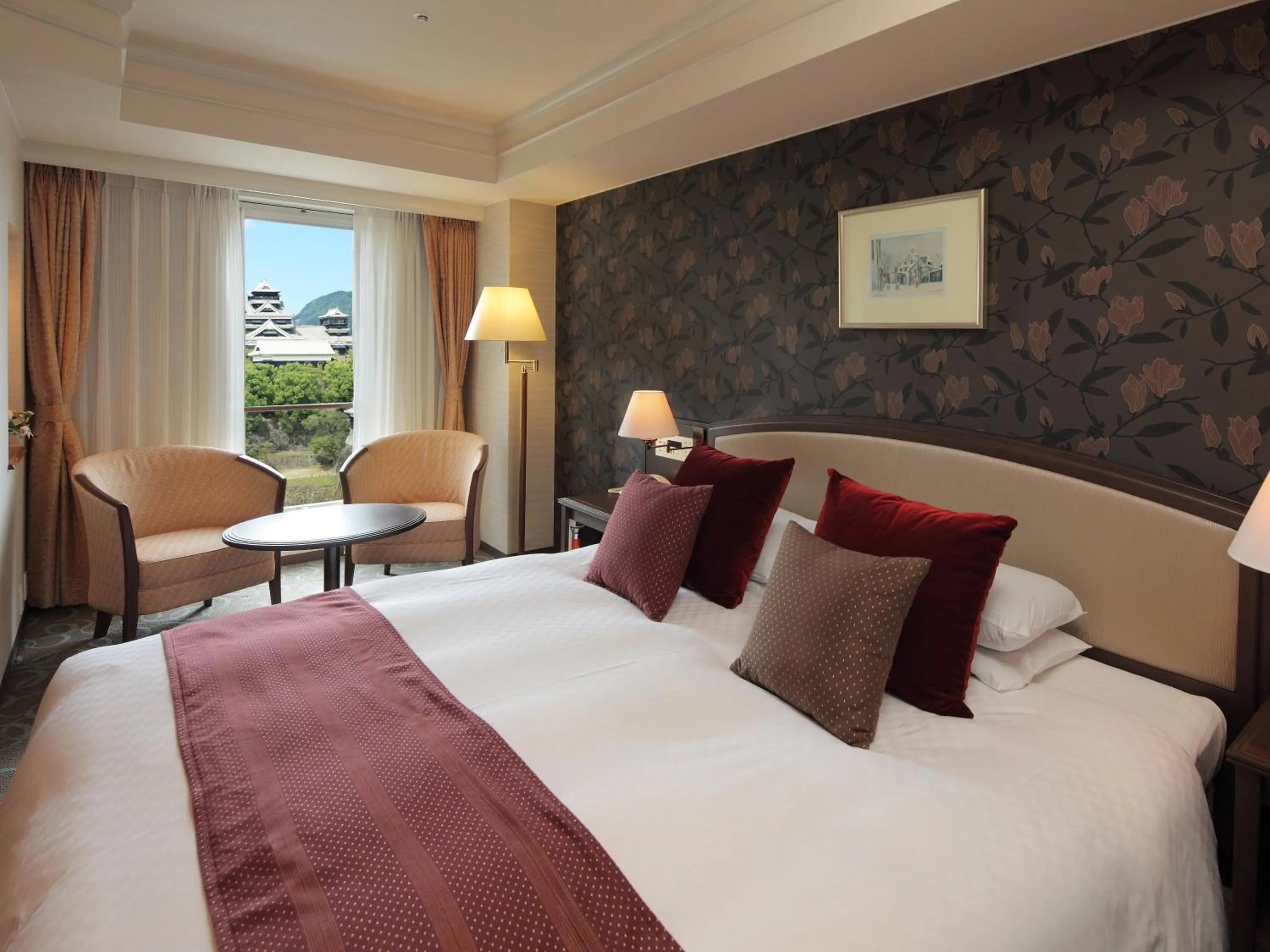 King Double Room with Castle View - single occupancy in Kumamoto Hotel Castle