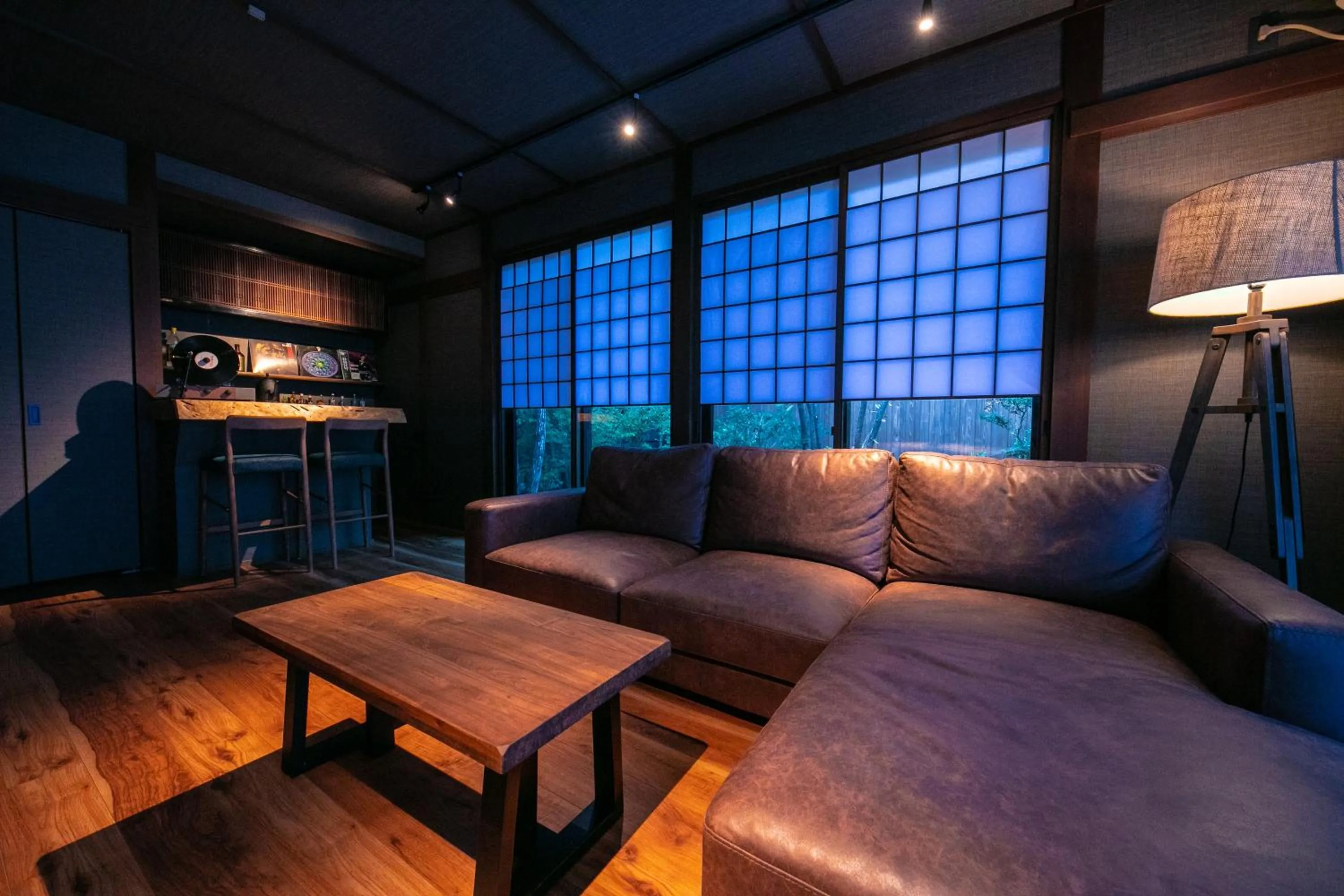 Suite Japanese Western Style Room with Living Room, Bed Room and Open-Air Bath (83㎡) Non-Smoking in Yufuin Kaze no Mori