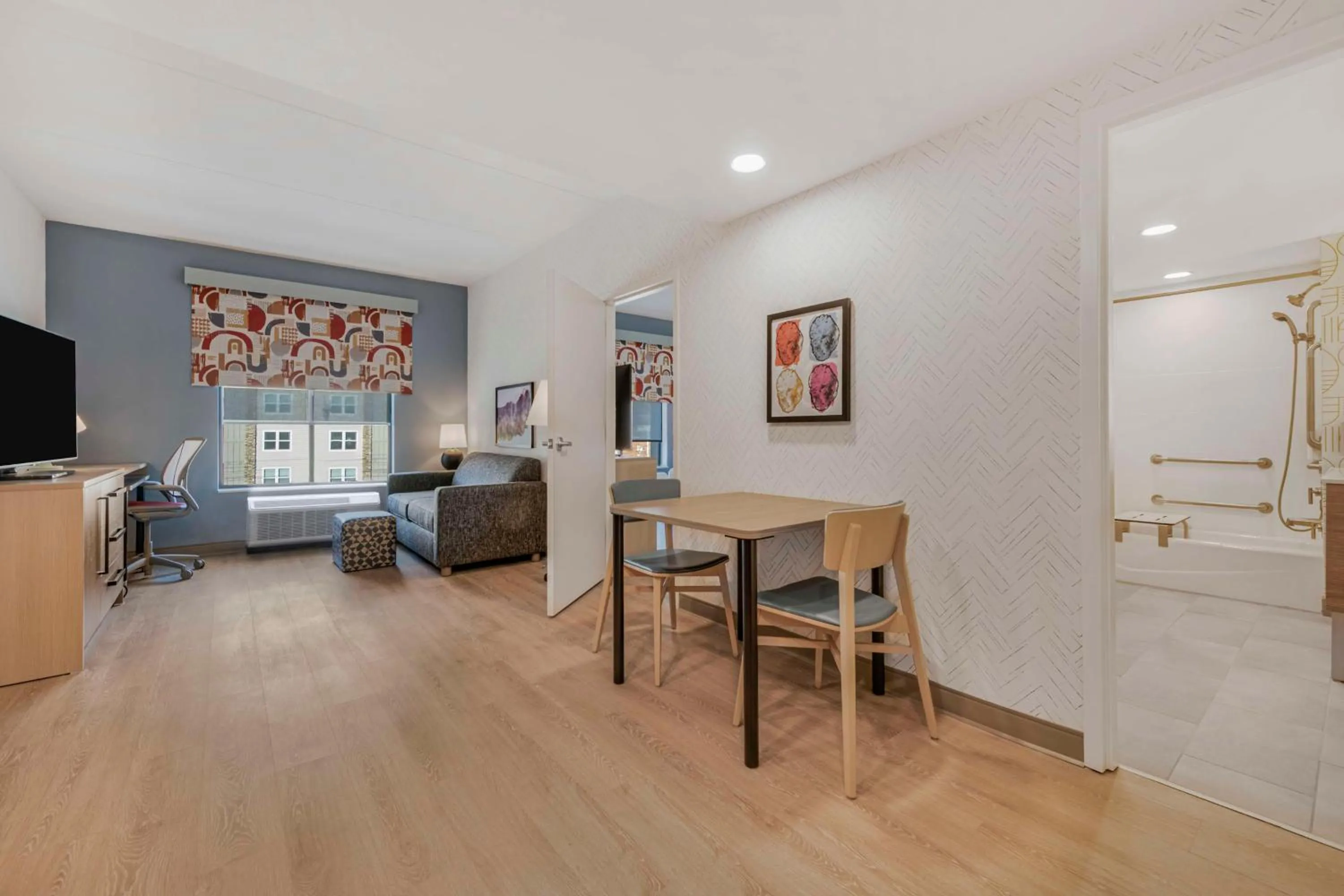 Studio Suite with Two Queen Bes and Bath Tub - Mobility Accessible in Home2 Suites By Hilton Boone