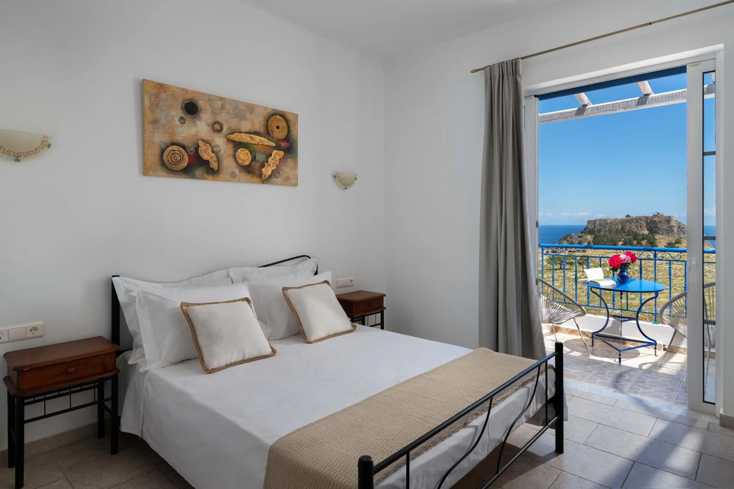 Superior Studio with Panoramic Sea and Acropolis View in 'Lindian Myth' Sea View Studios