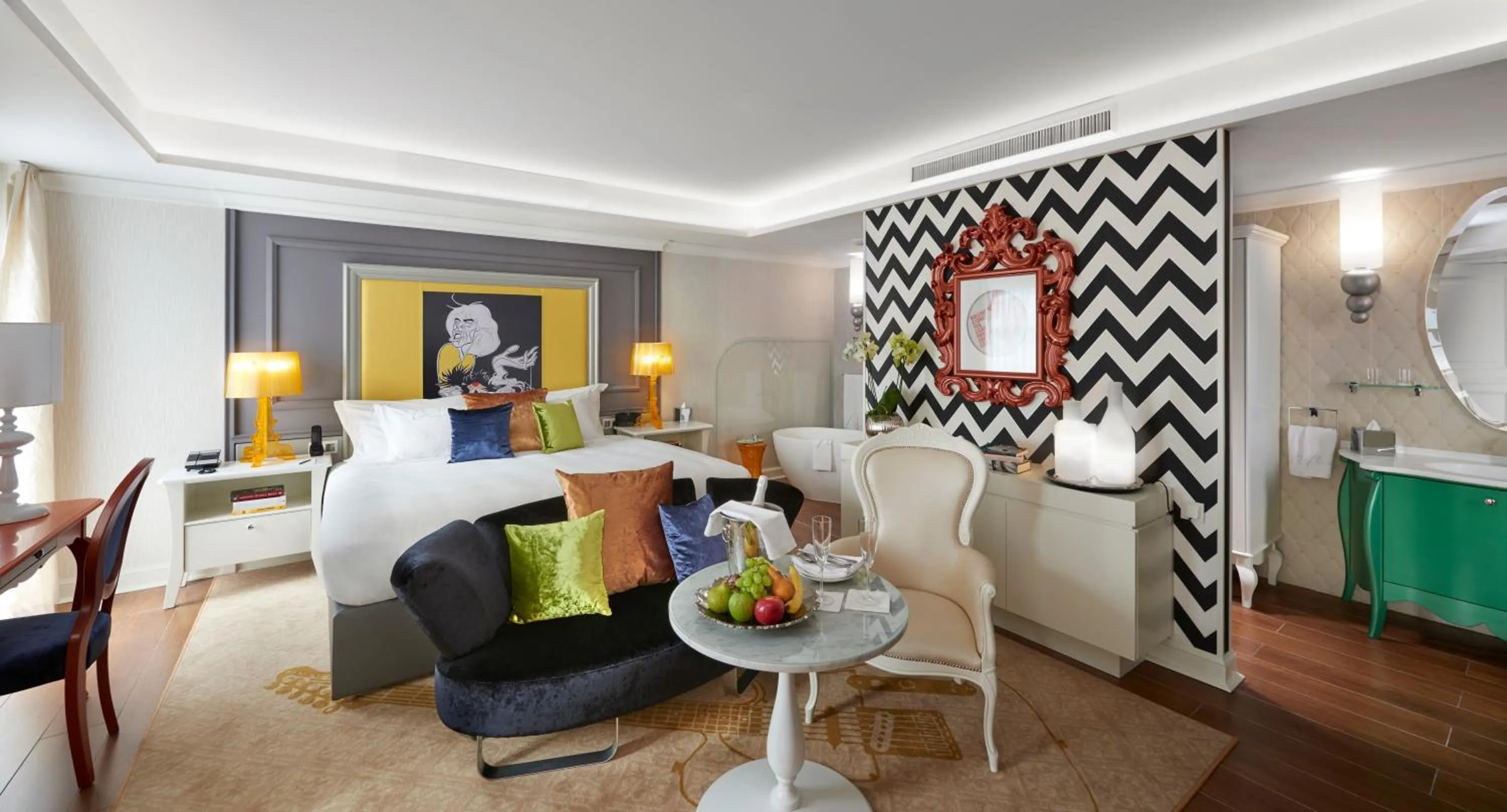 Aria Signature - Large Luxury King Room  in Aria Hotel Budapest by Library Hotel Collection