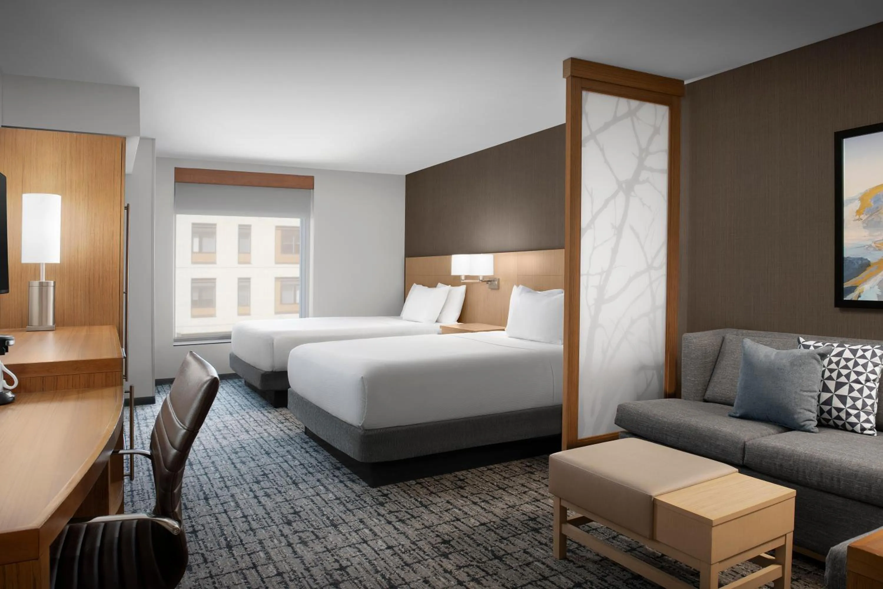 Queen Room with Two Queen Beds and Sofa Bed in Hyatt Place Boulder Pearl Street - Newly Renovated