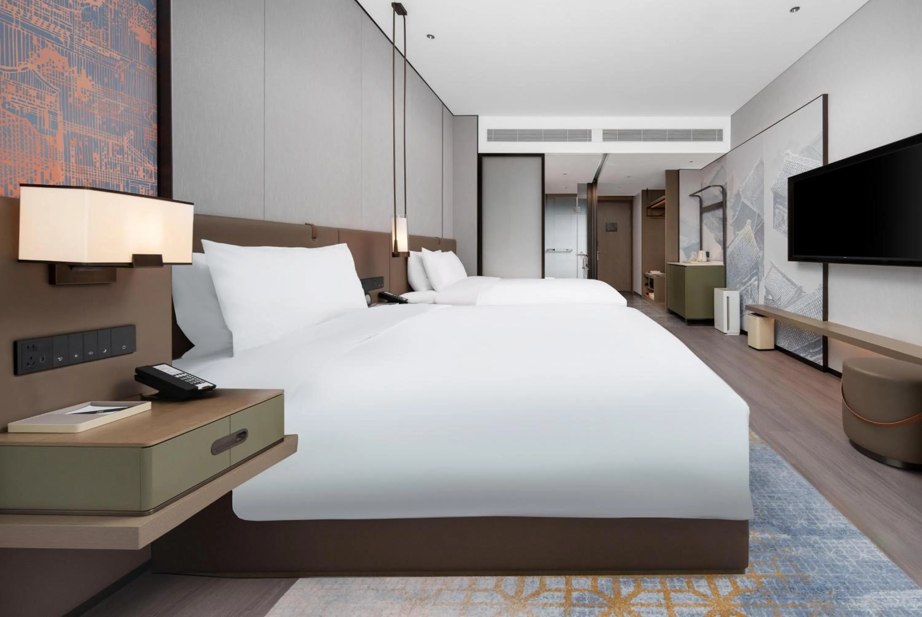 Superior Double Room with Two Double Beds in Grand Mercure Changzhou Luoxi