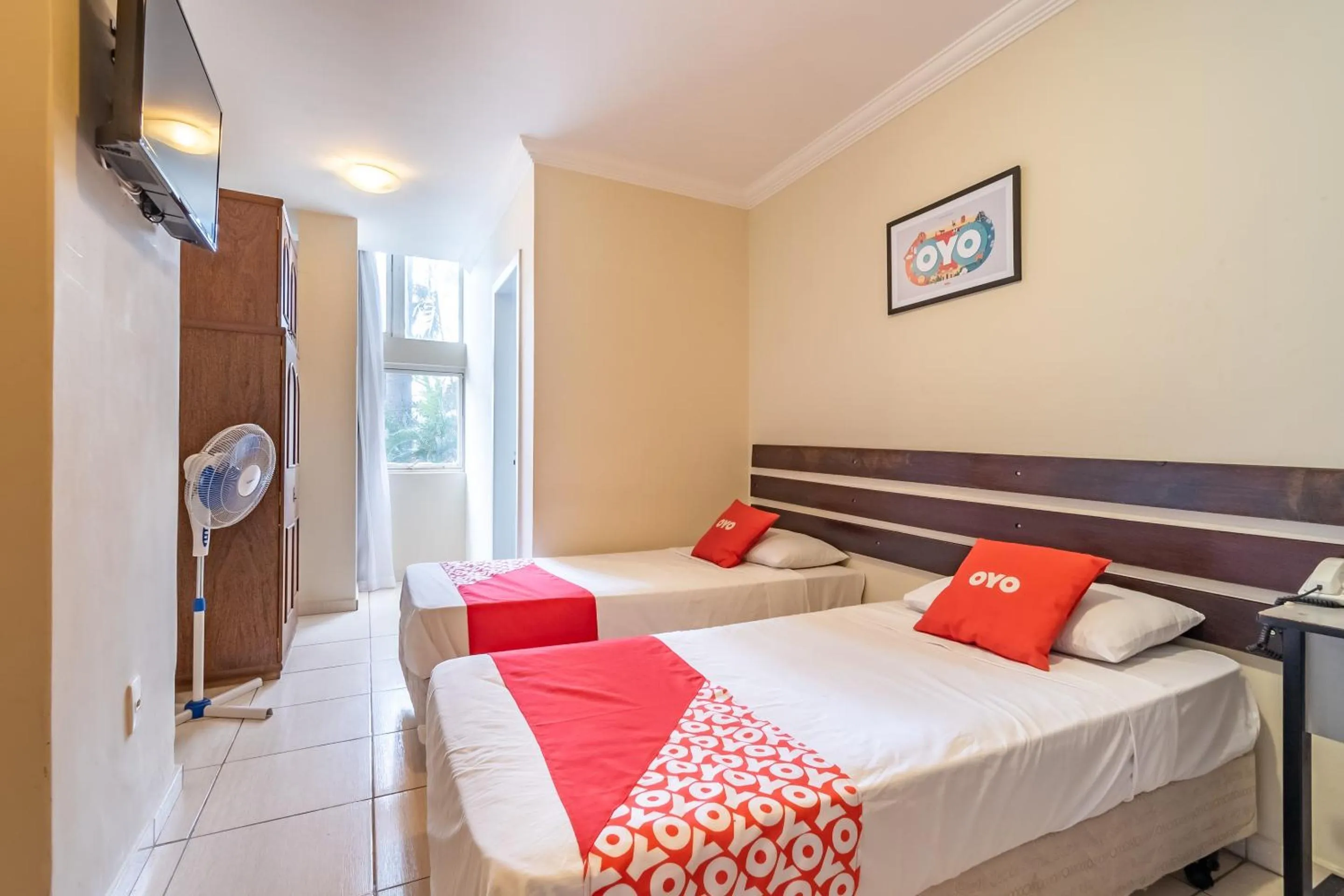 Twin Room in OYO Hotel L'Espace - Jaraguá Belo Horizonte