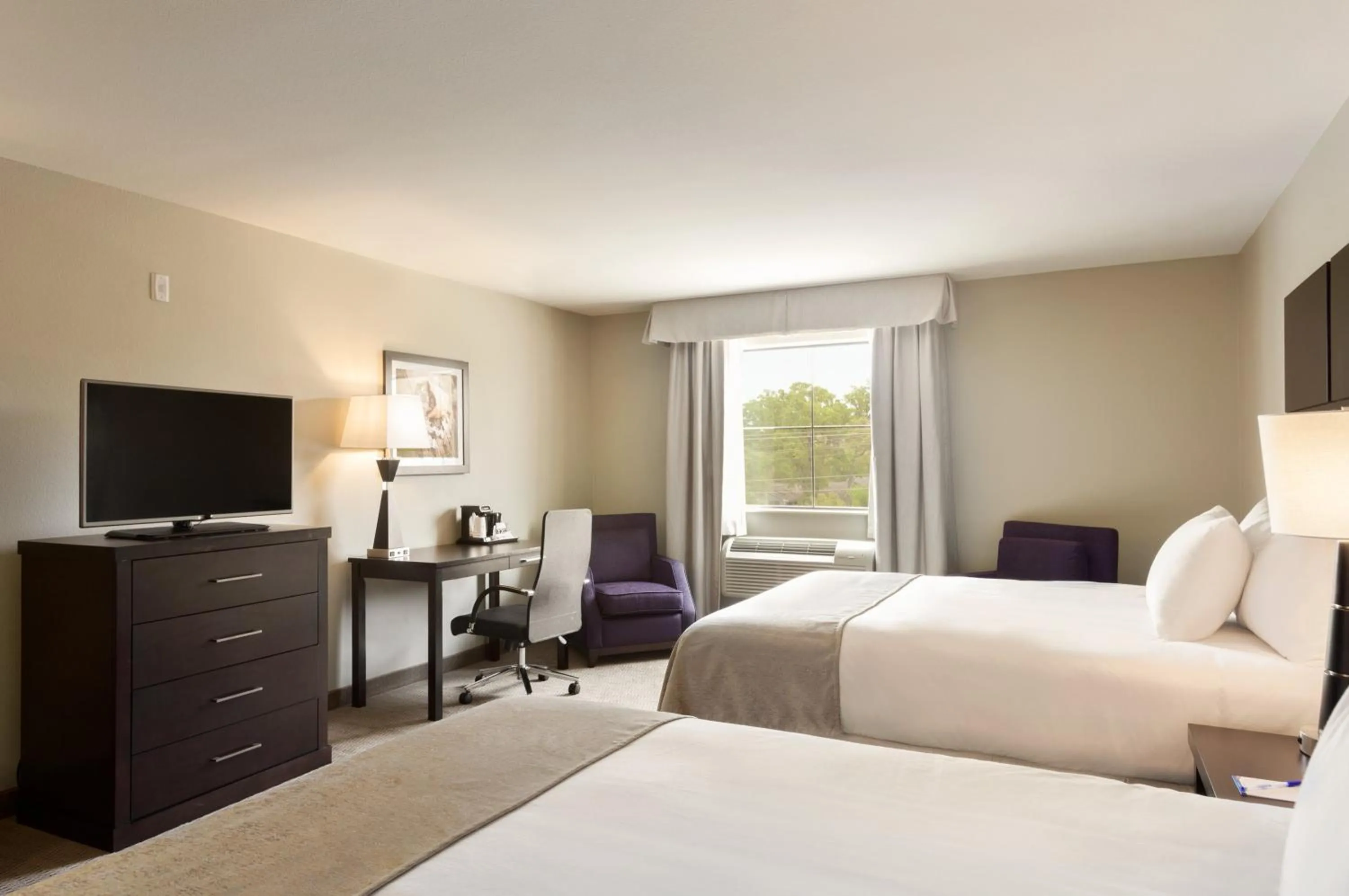 Queen Room with Two Queen Beds and Roll-In Shower - Mobility/Hearing Accessible - Non-Smoking in Baymont by Wyndham College Station