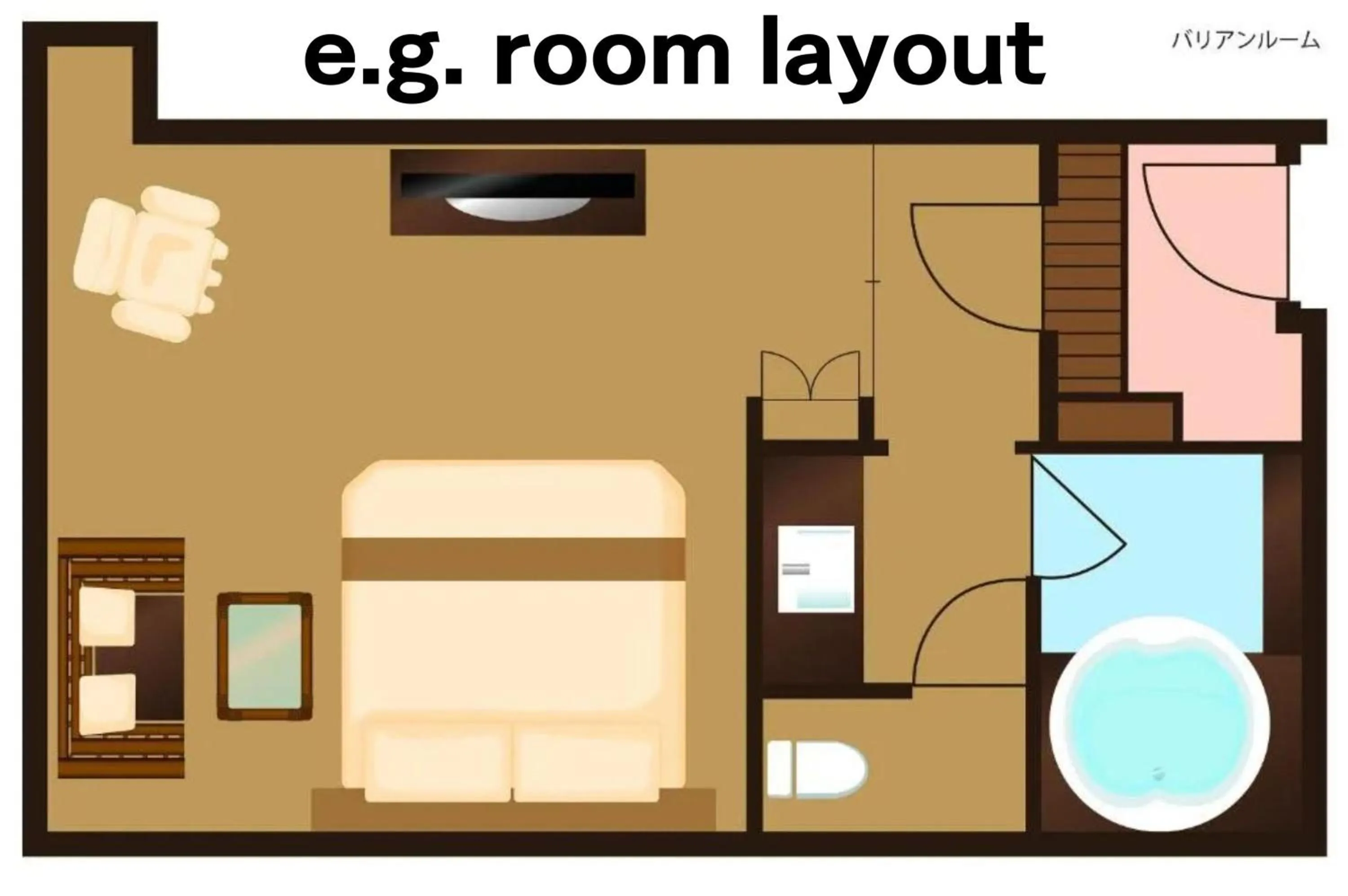 Deluxe Canopy Room | King Bed, Large Blower Bath & Massage Chair - Non-Smoking in Hotel Balian Resort Chiba - Family Kids Group Concept