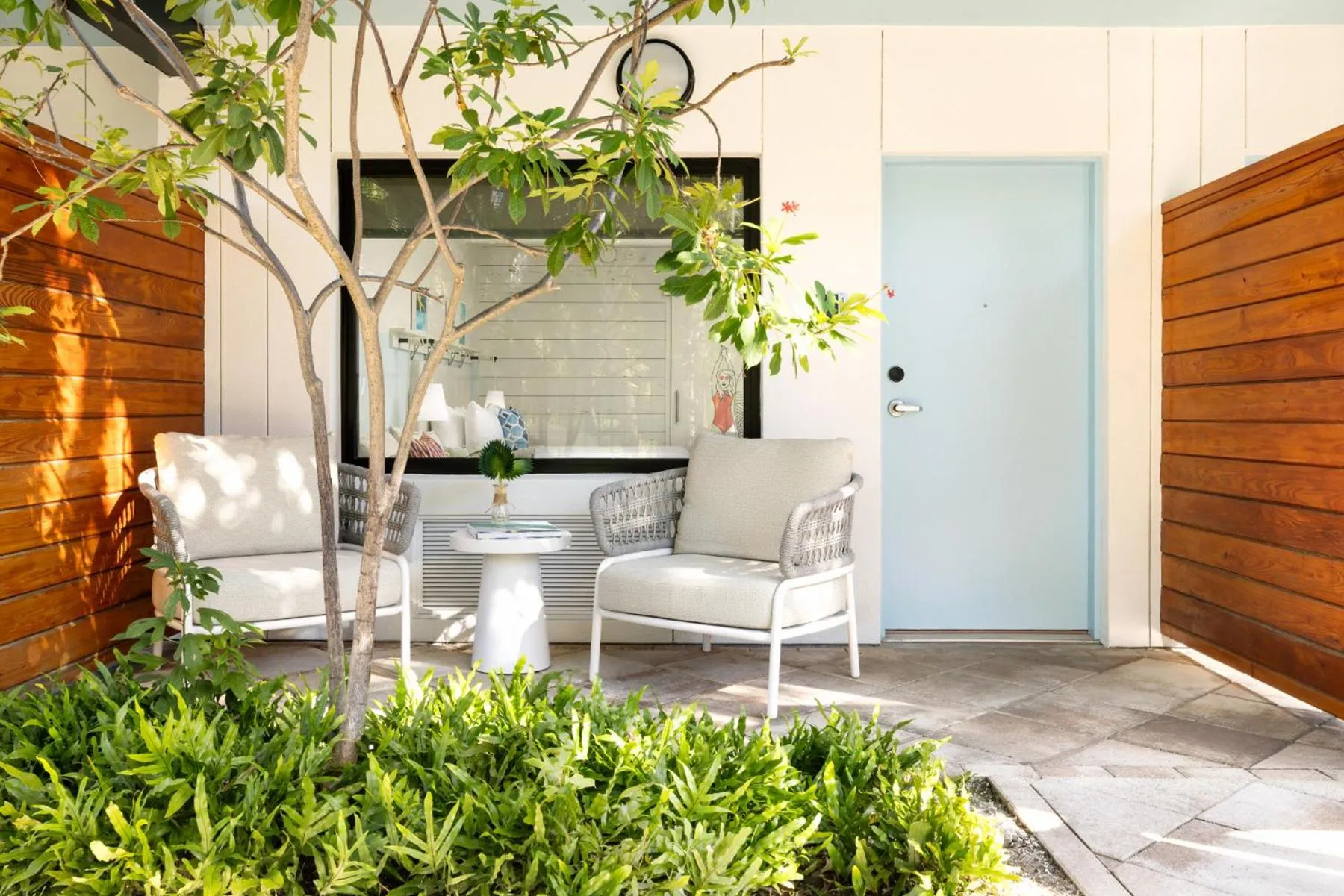 Double Queen with Pool View & Terrace -Newly Renovated in The Gates Hotel Key West