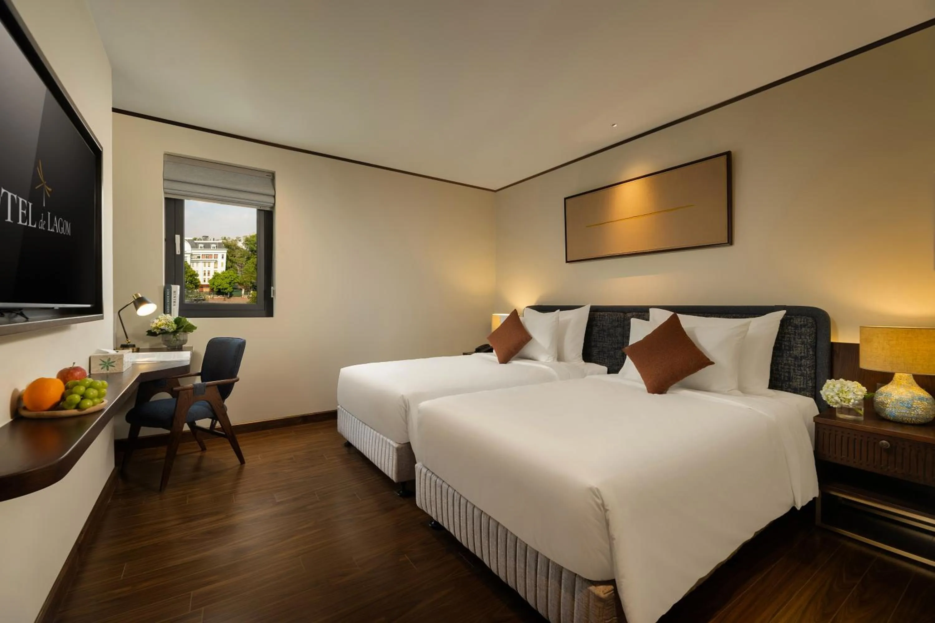 Double or Twin Room with View in HOTEL de LAGOM