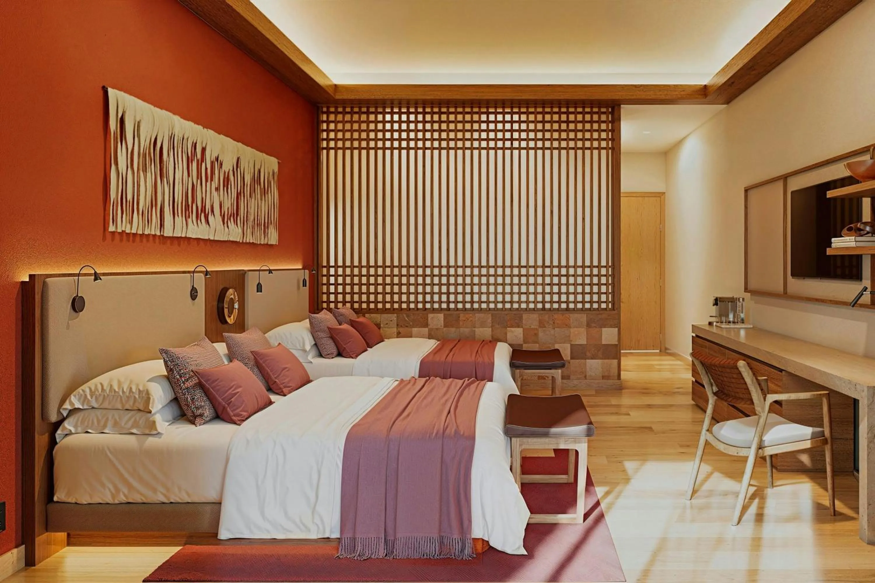 Deluxe Queen Room with Two Queen Beds - Pool View in Clevia, San Miguel de Allende, Autograph Collection