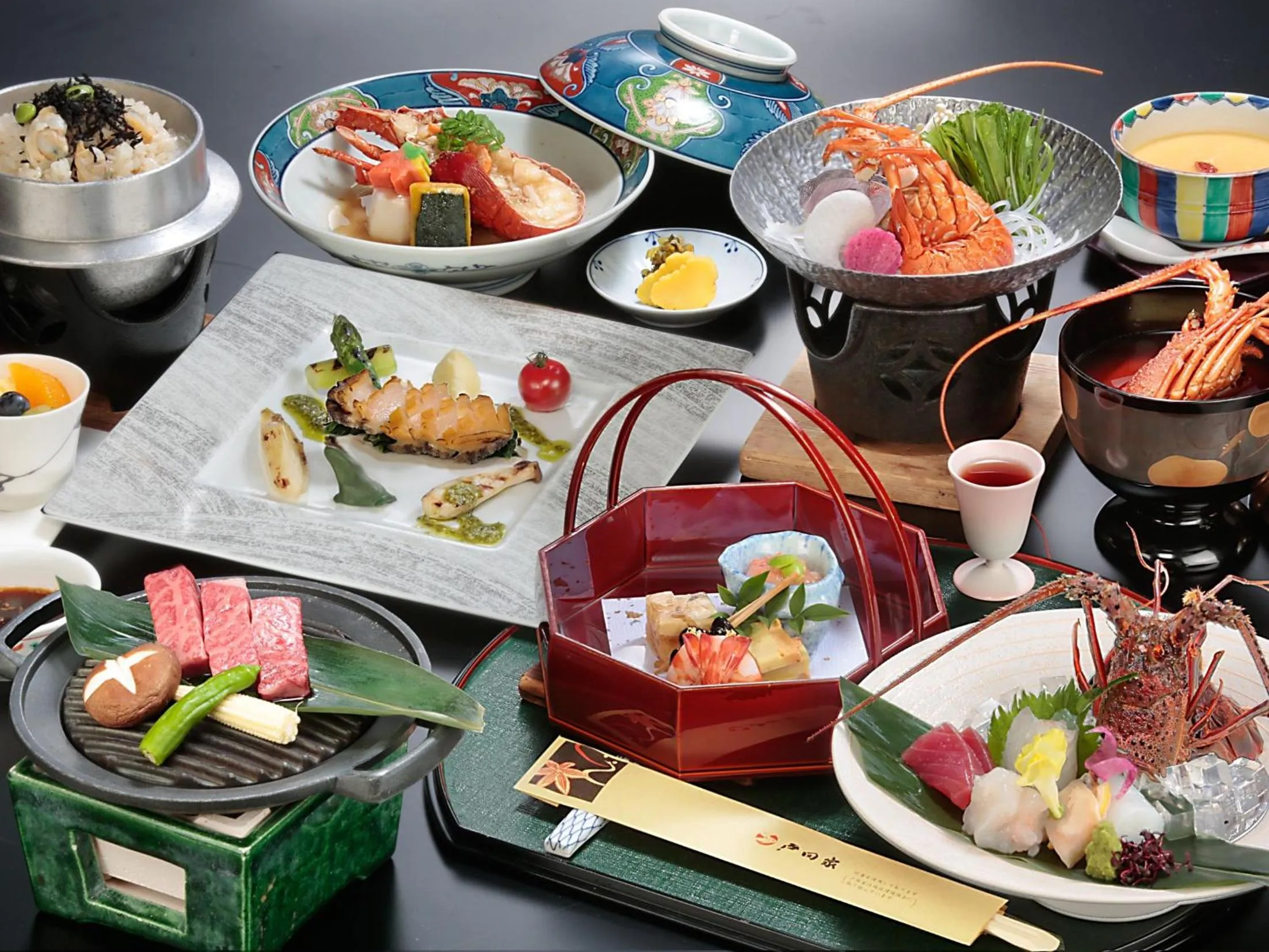 Suite with Tatami Area with Open Air Bath with Ocean View - Room Dinner in Todaya