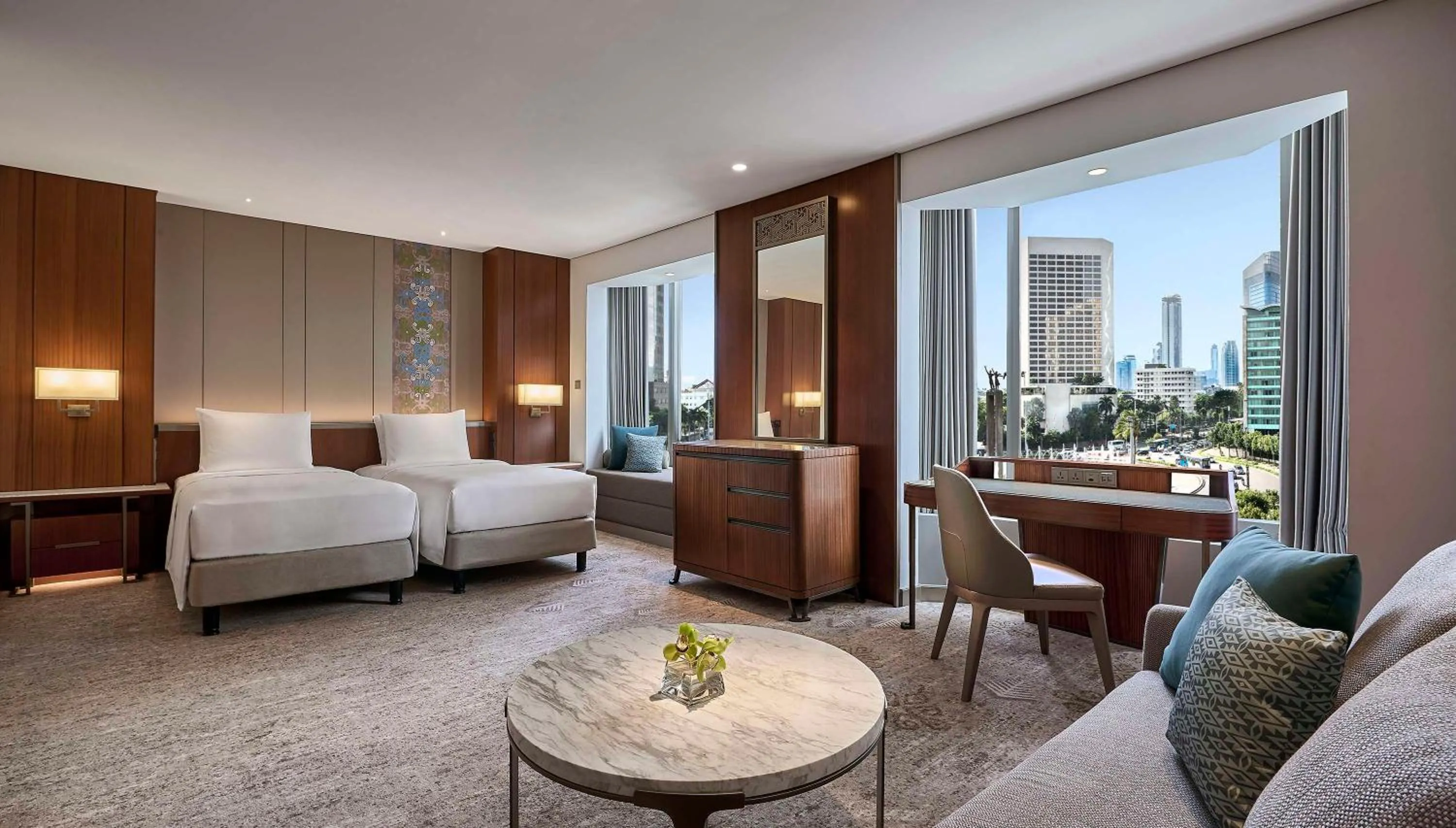 Twin Room with City View in Grand Hyatt Jakarta