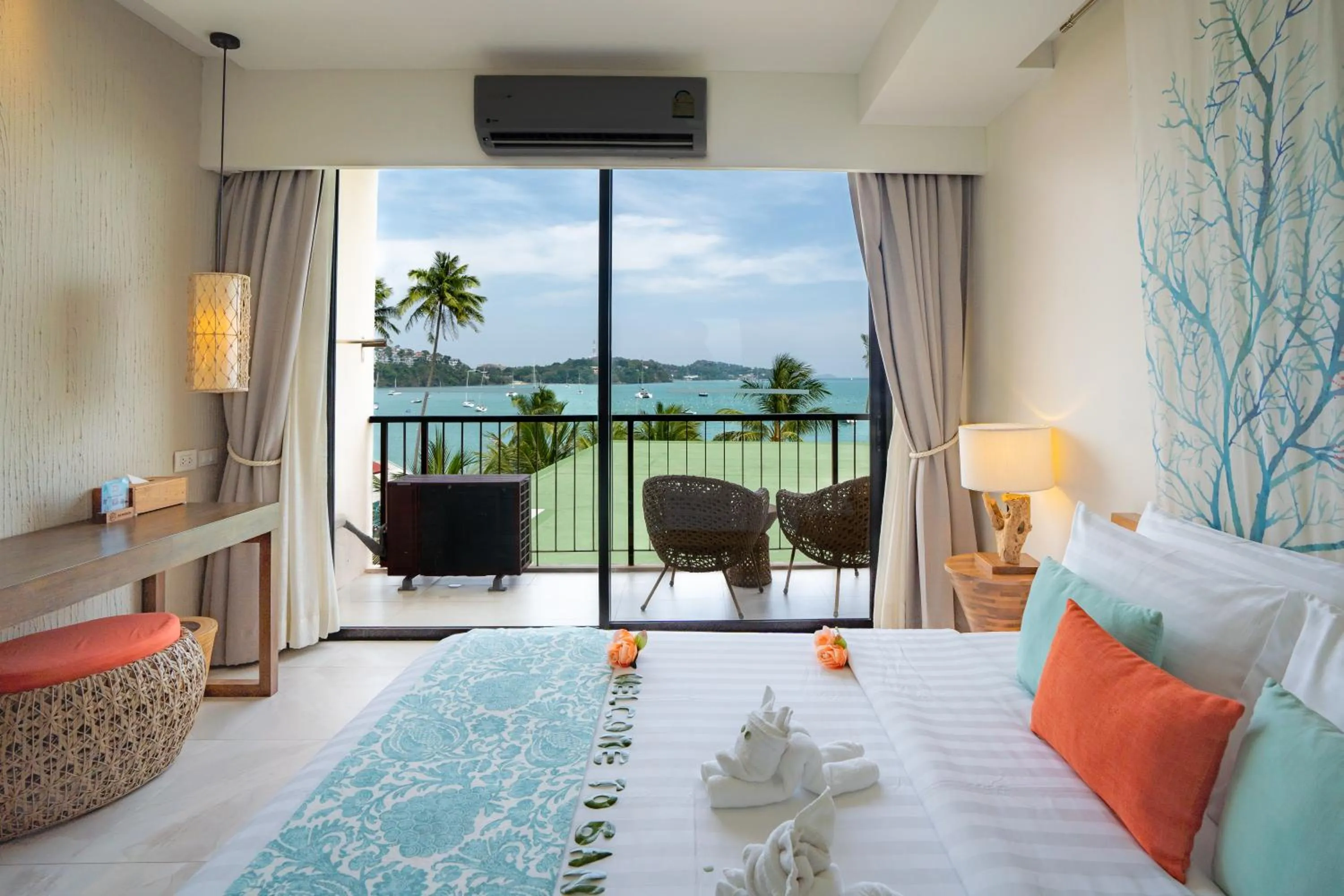 Double or Twin Room with Sea View in Bandara Beach Resort, Phuket