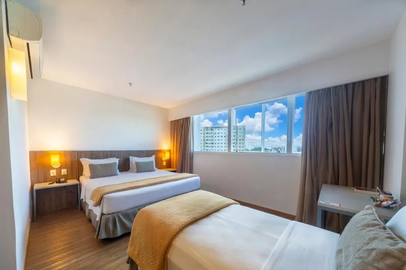 Standard PwD Disability Access Triple - single occupancy - 1 Queen Bed and 1 Single Bed in Intercity Salvador Aeroporto