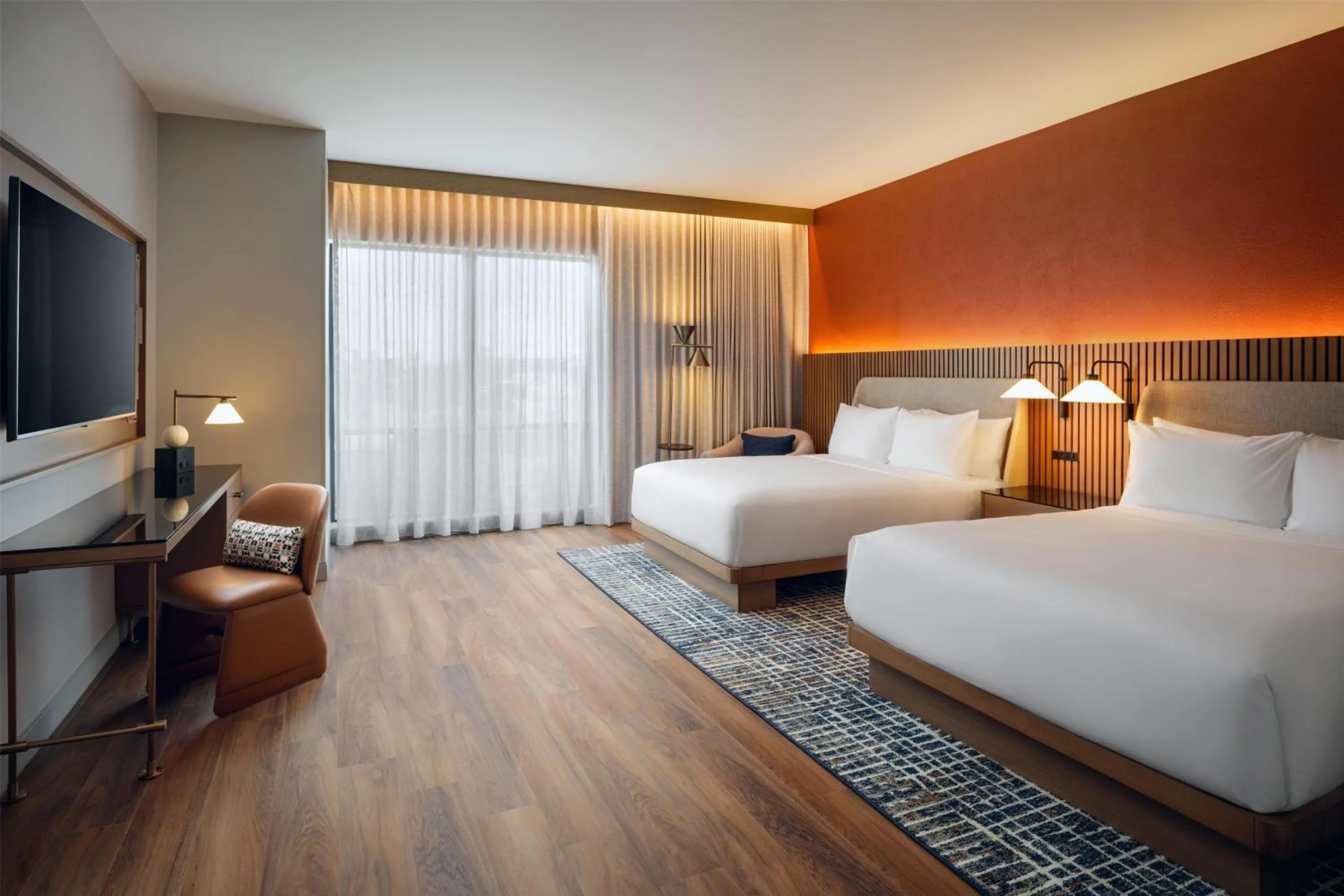 Queen Room with Two Queen Beds and Accessible Tub - Mobility Access in The Nobleman Fort Worth, Tapestry Collection By Hilton