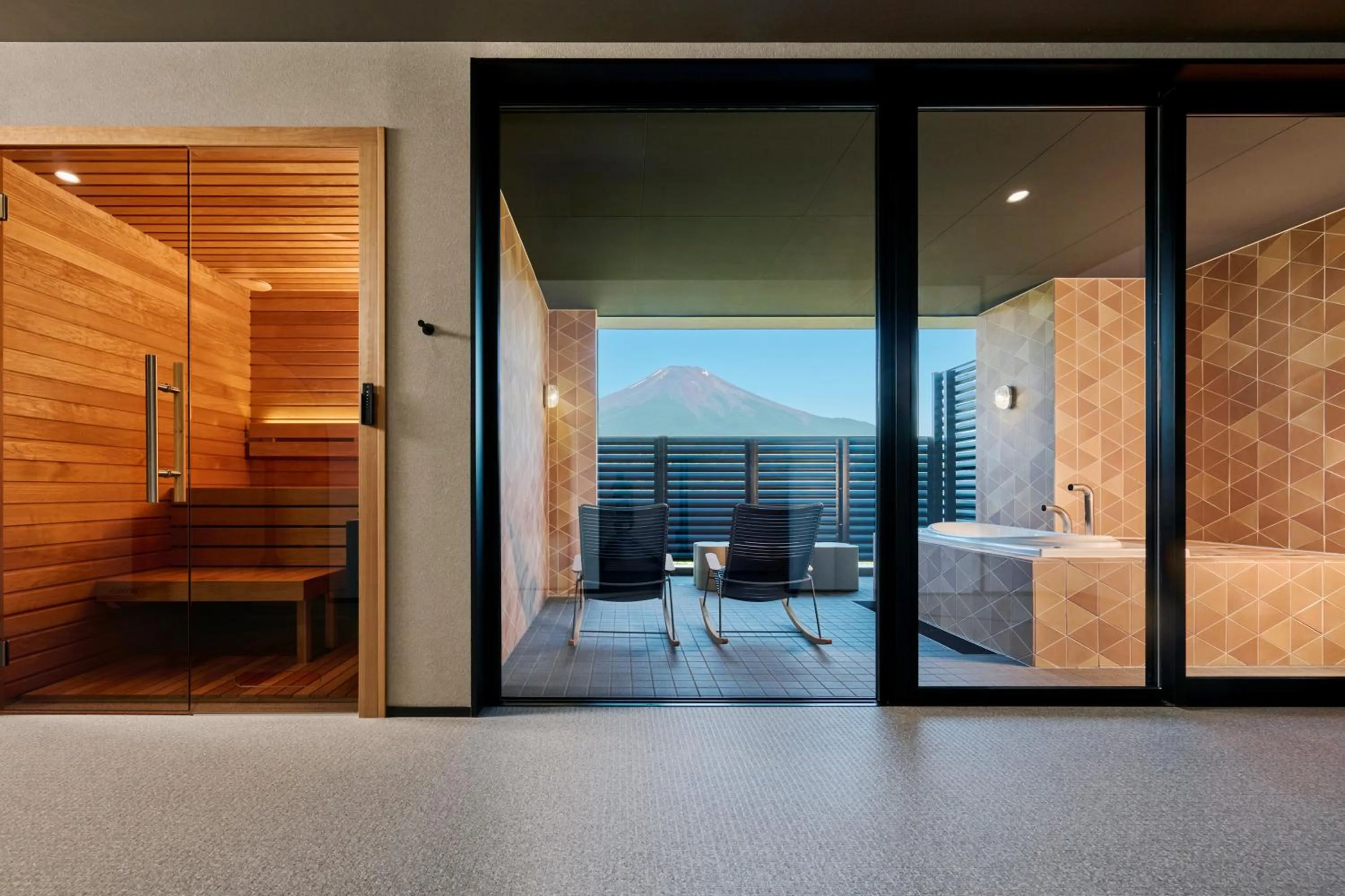 Suite A Mt.Fuji View in Mt Fuji View and Private Sauna Ryokan Shizuku