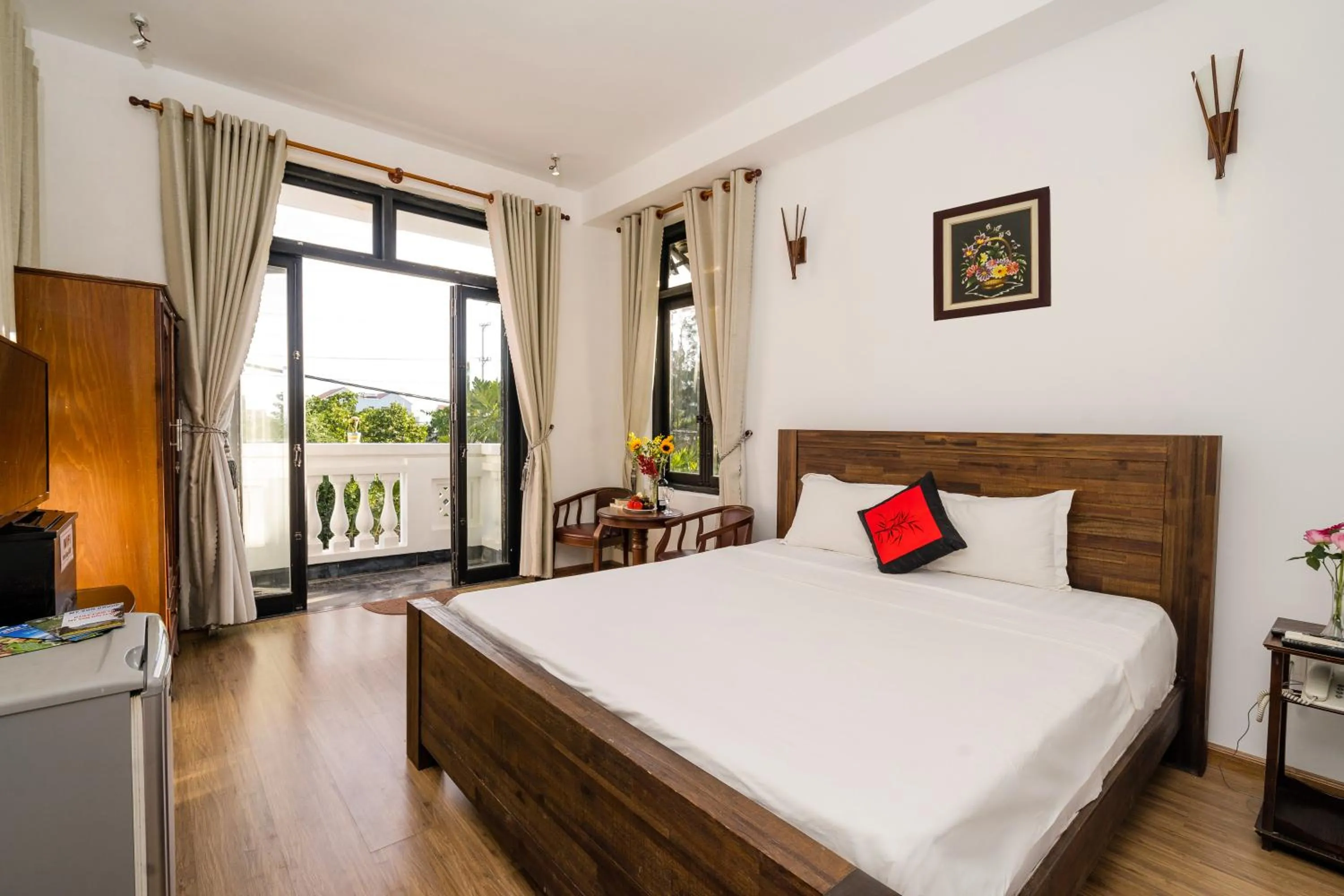 Double Room with Balcony in Blue An Bang Villa