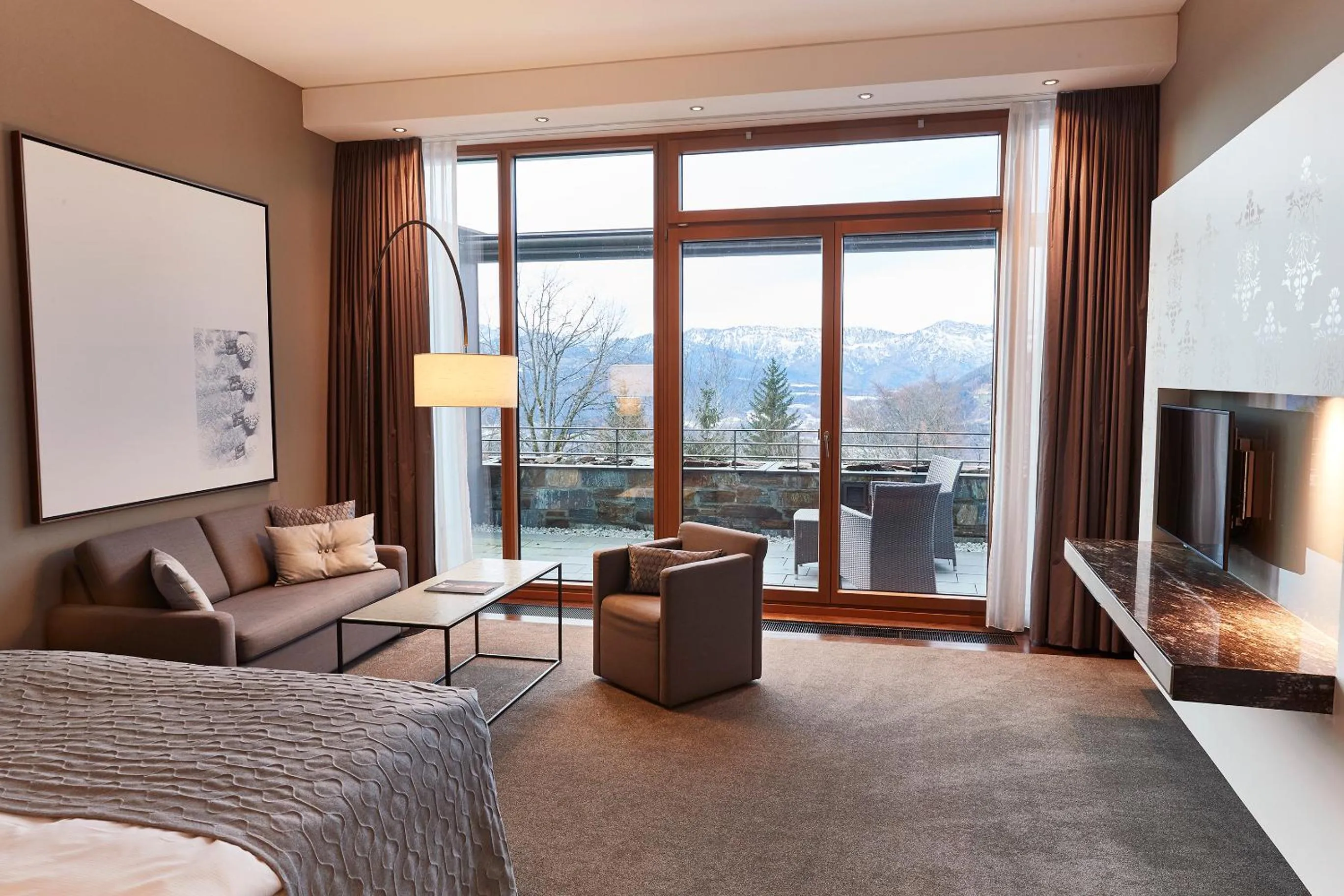 Deluxe Terrace Room in Kempinski Hotel Berchtesgaden