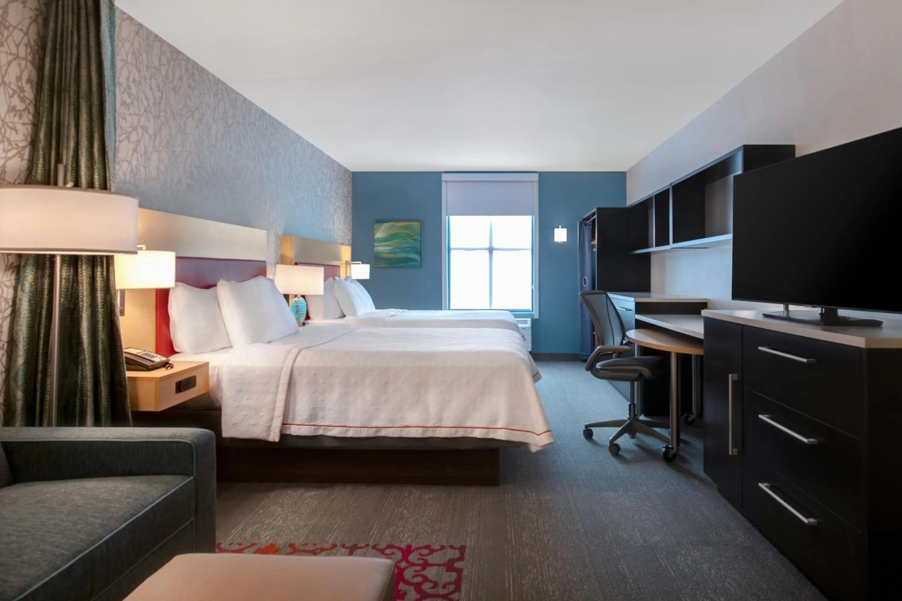 Queen Studio Suite with Two Queen Beds - Non-Smoking in Home2 Suites by Hilton Tuscaloosa Downtown University Boulevard