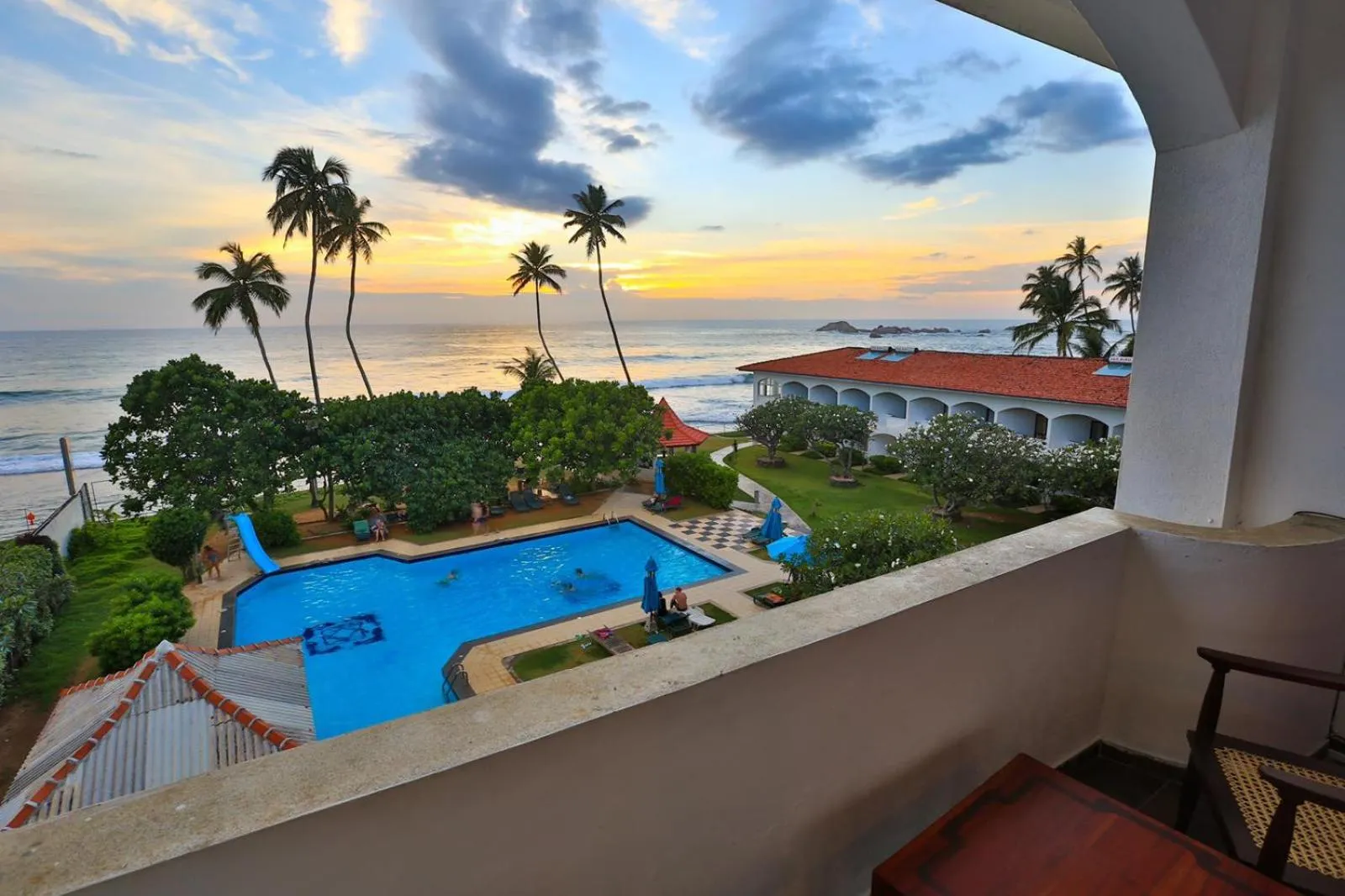 Double Room with Balcony and Sea View in Hotel Lanka Super Corals