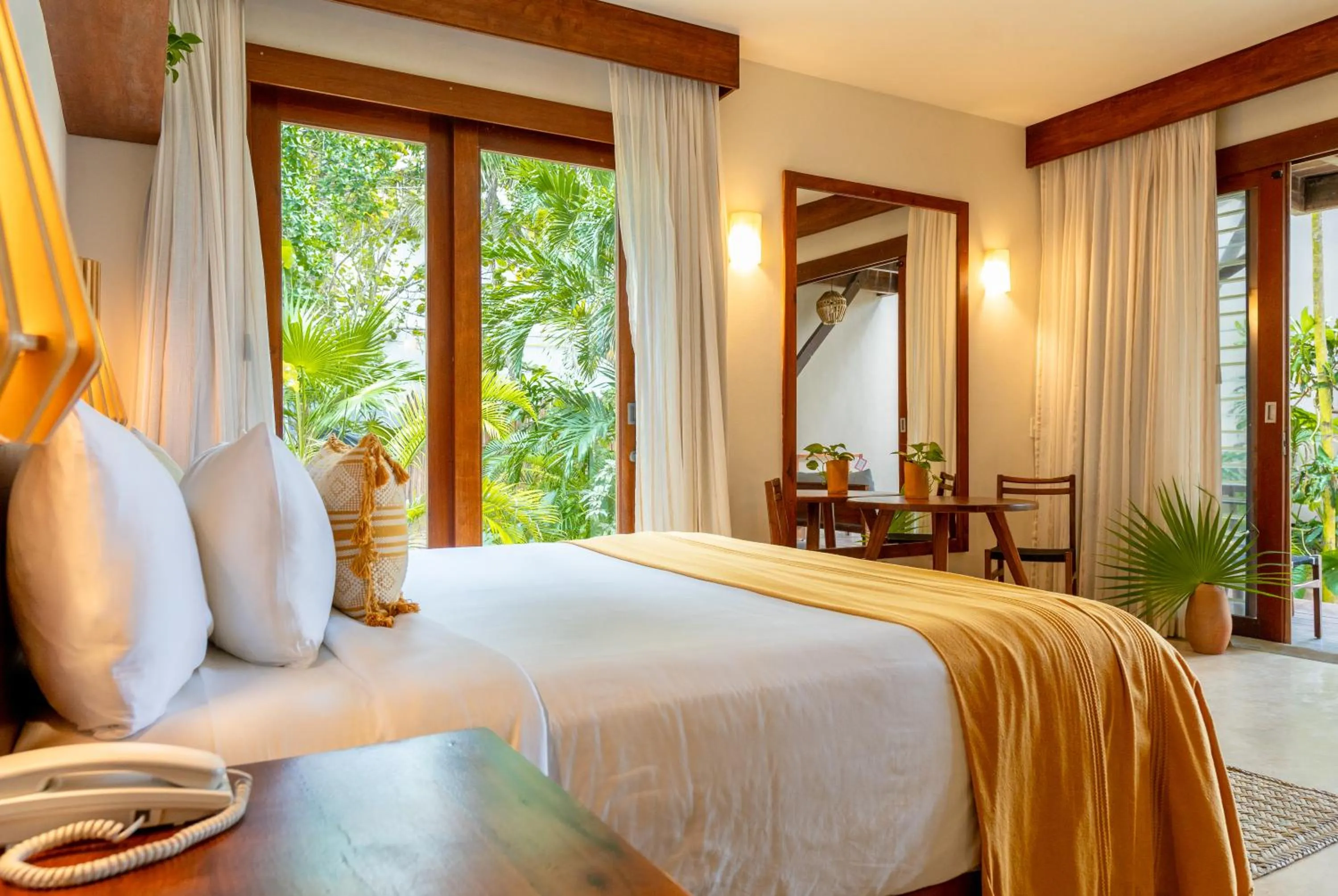 Garden view ground floor Suite with Plunge pool in La Zebra Tulum, a Small Luxury Hotel