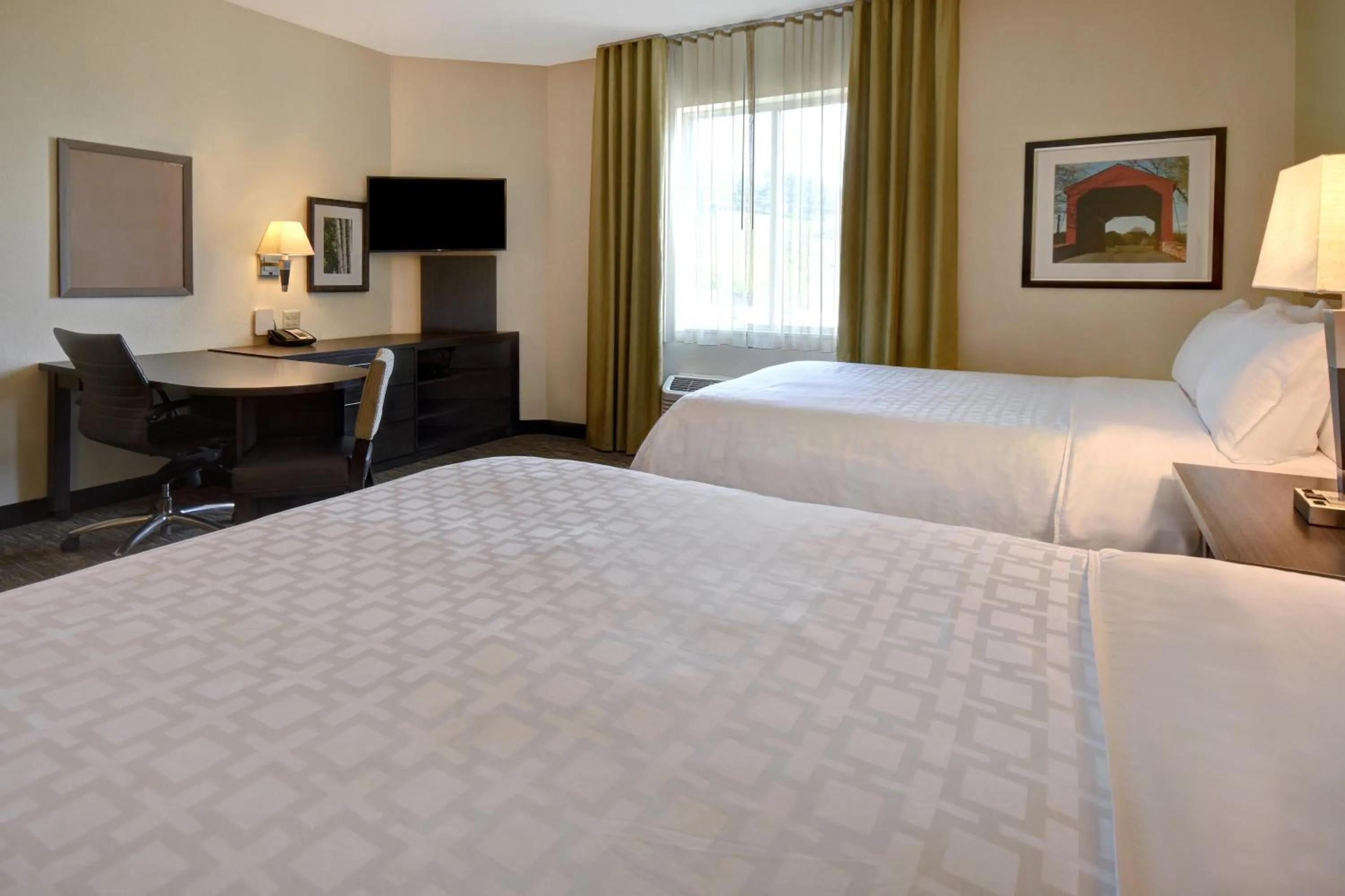 Queen Studio with Two Queen Beds - Hearing Accessible - Non-Smoking in Candlewood Suites St Clairsville Wheeling Area by IHG