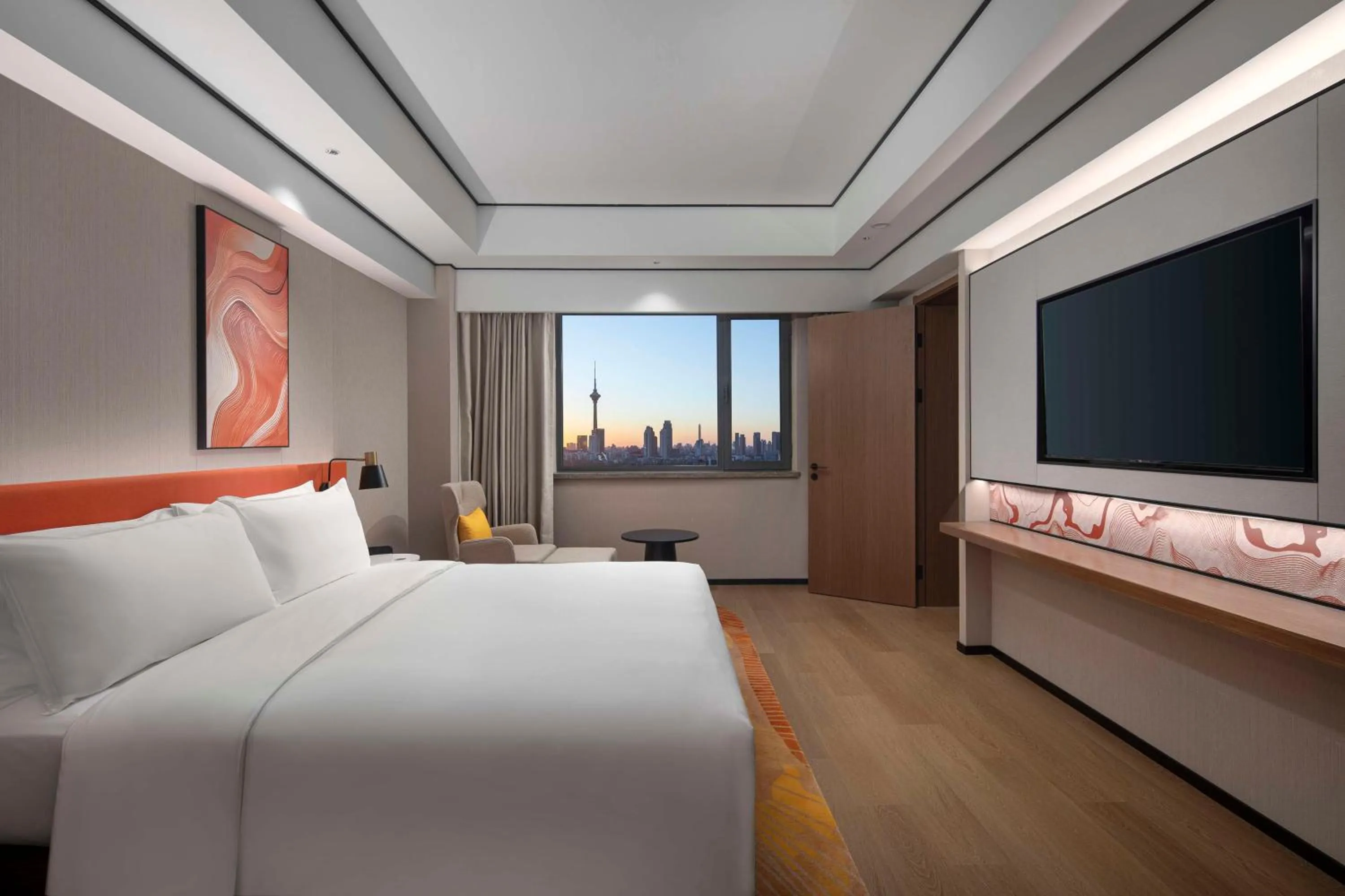 Deluxe King Suite in Hilton Garden Inn Tianjin Five Great Avenues