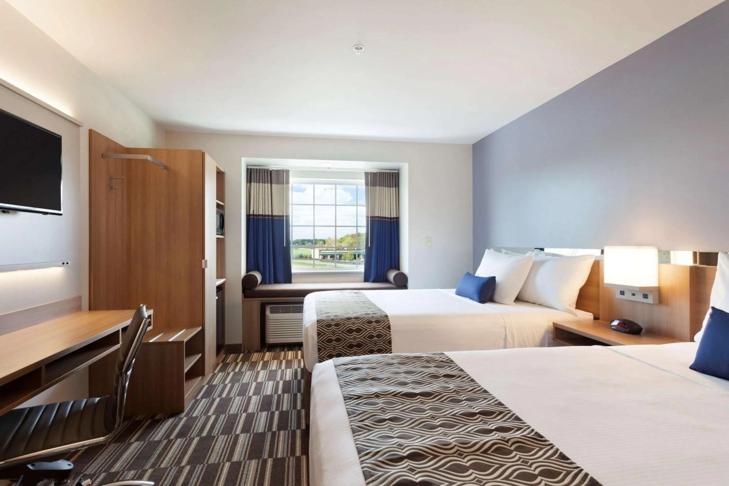 Queen Room with Two Queen Beds- Disability Access - Non-Smoking in Microtel Inn & Suites by Wyndham Georgetown Delaware Beaches