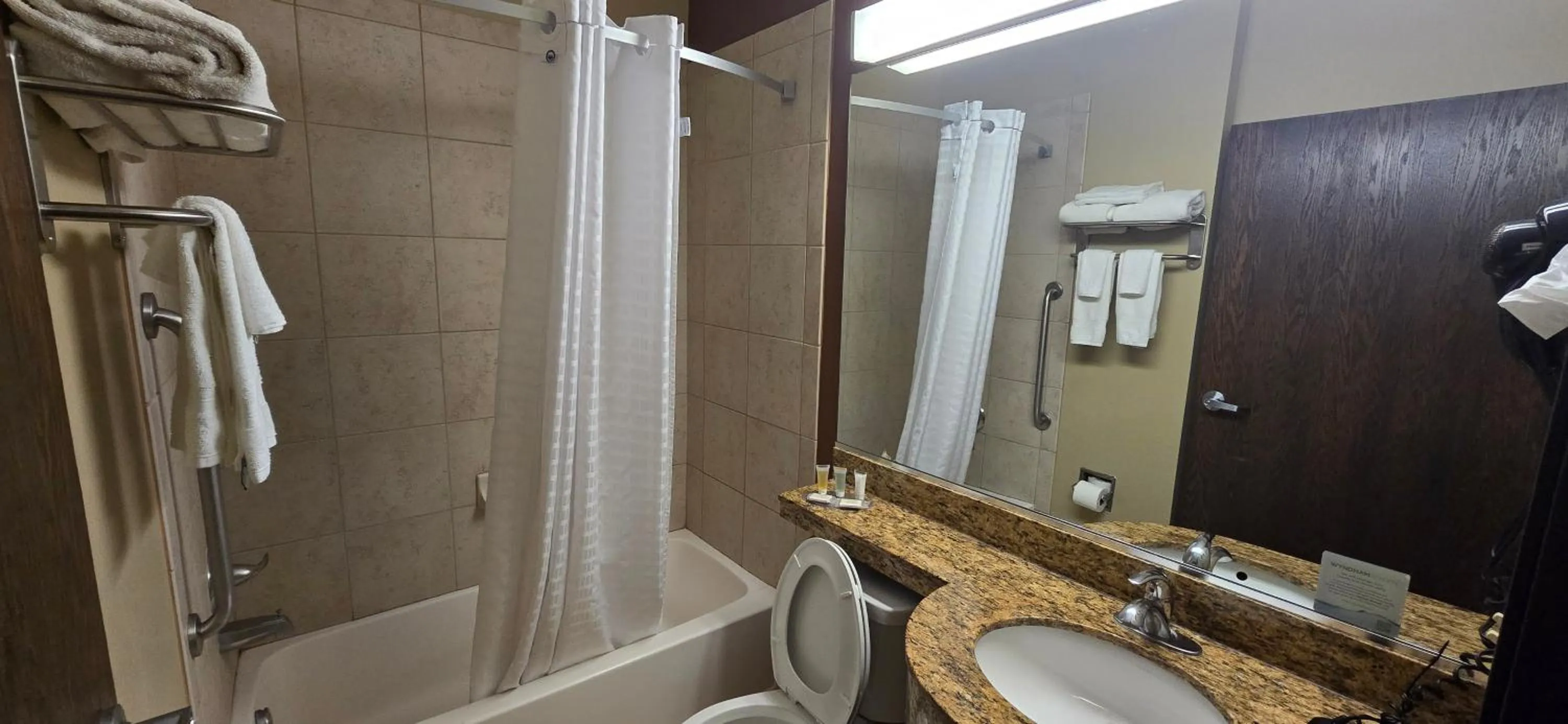 Queen Room with Roll-In Shower - Mobility/Hearing Accessible - Non-Smoking in Microtel Inn & Suites by Wyndham Odessa TX