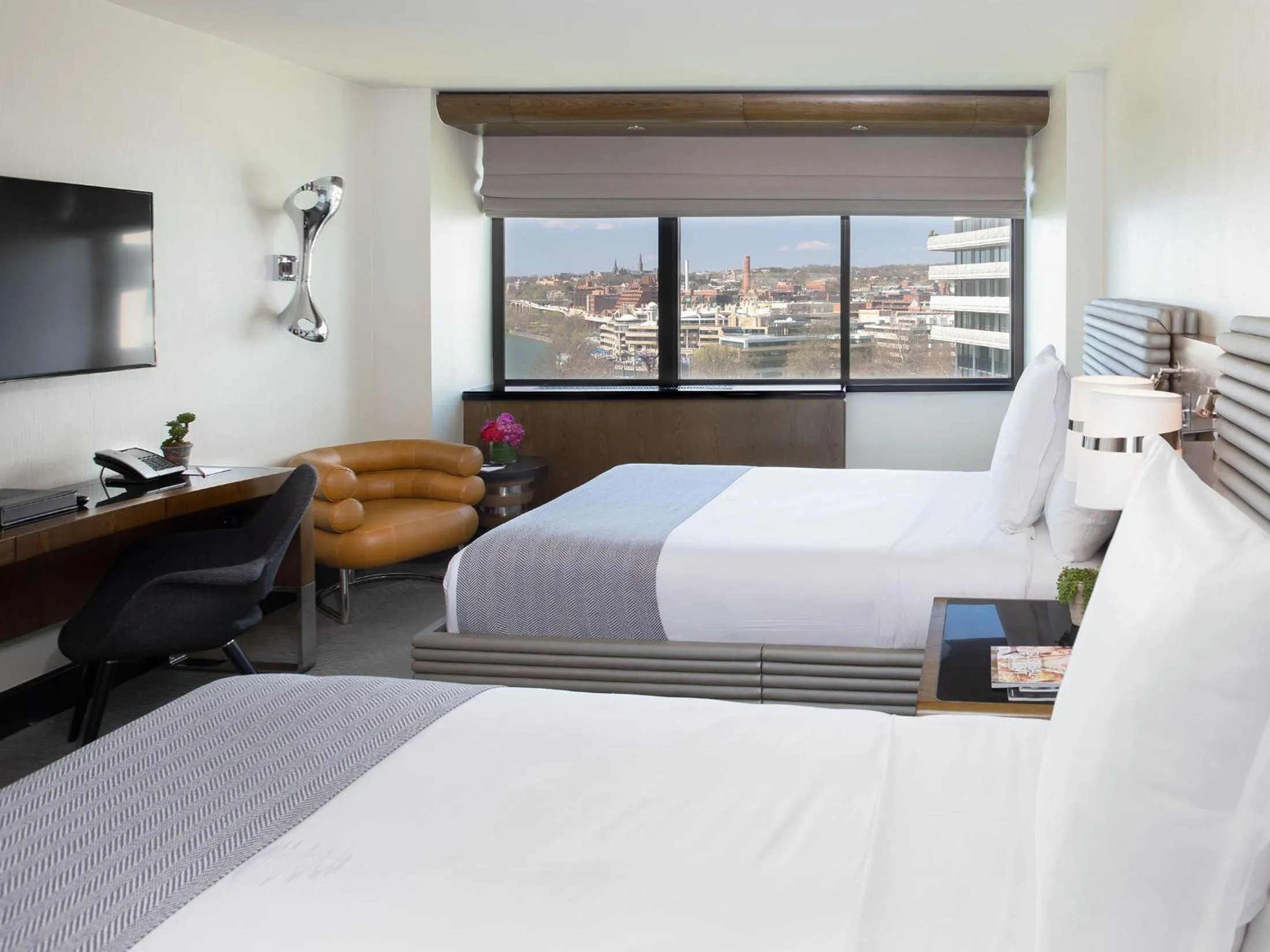 Deluxe Double Room (2 Beds) with a River view  in The Watergate Hotel Georgetown
