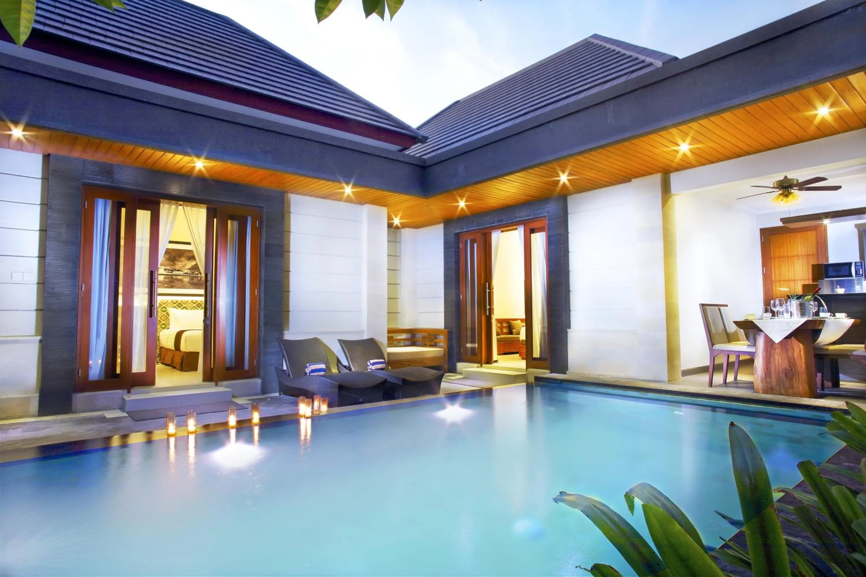 Two-Bedroom Luxury Pool Villa in The Banyumas Suite Villa Legian