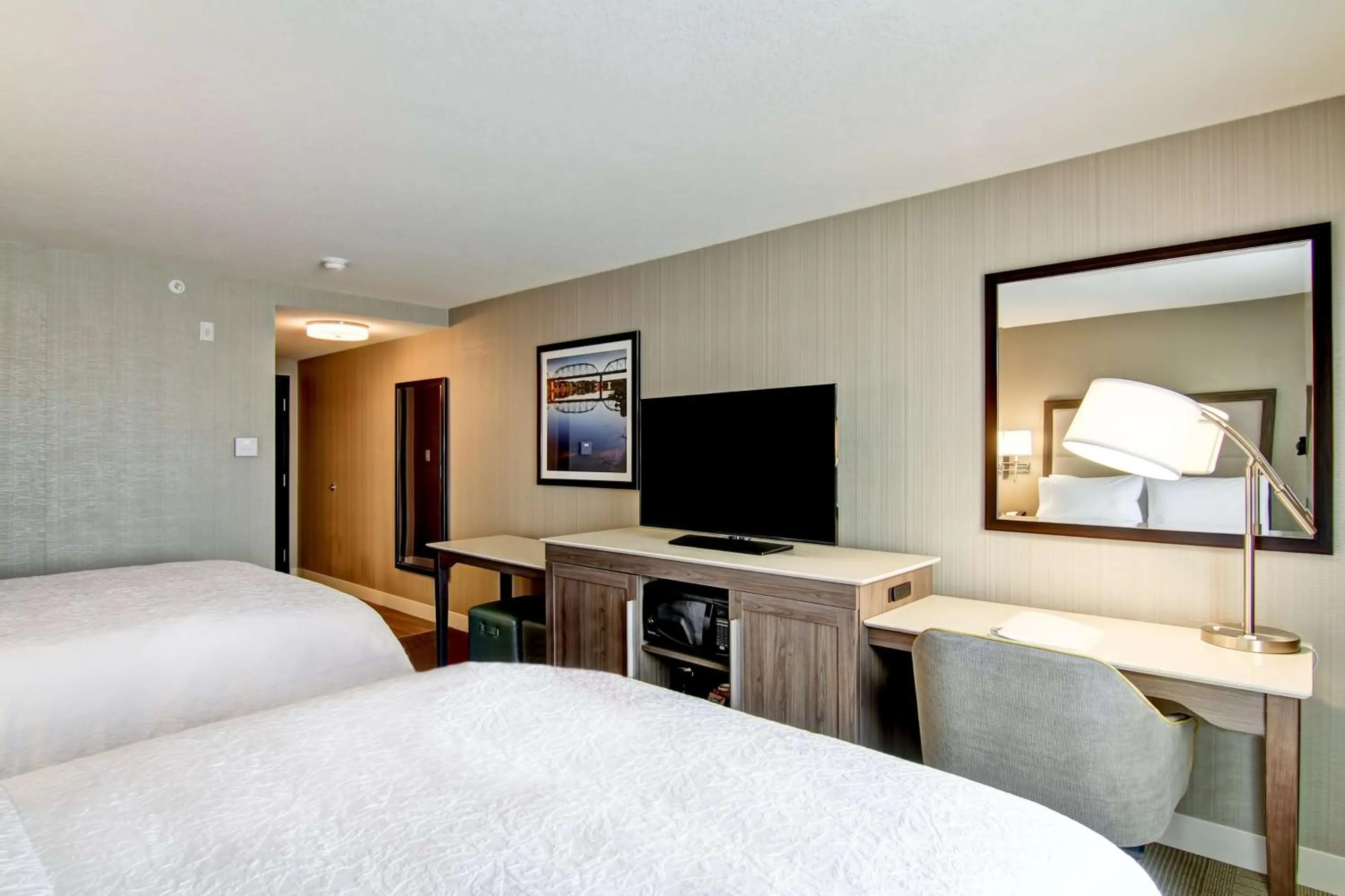 Queen Room with Two Queen Beds (4 Adults) in Hampton Inn & Suites by Hilton Saskatoon Airport