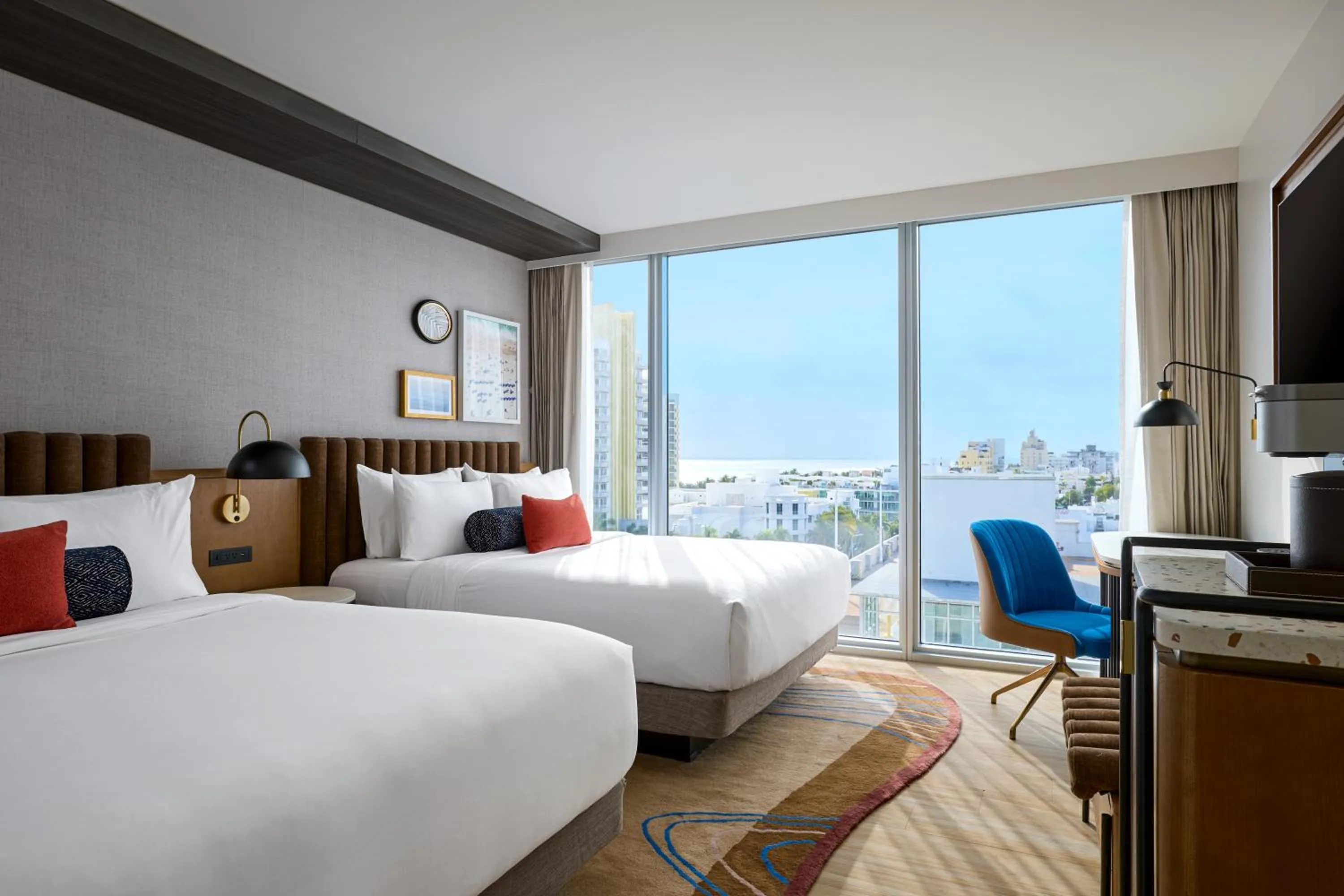 Queen Room with Two Queen Beds and Ocean View in Hyatt Centric South Beach Miami