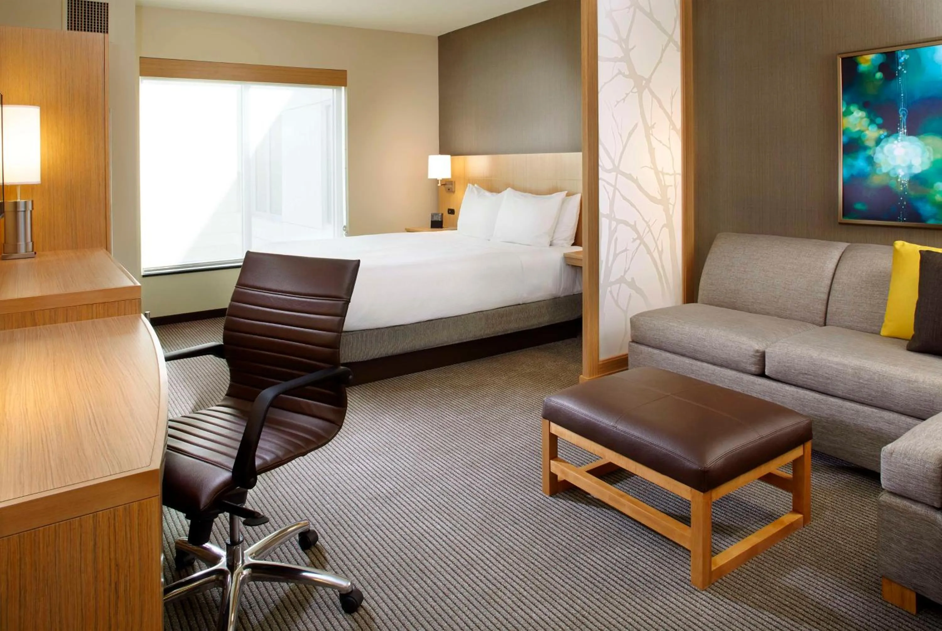King Room with Sofa Bed and Roll-In Shower - Disability Access in Hyatt Place Miami Airport East