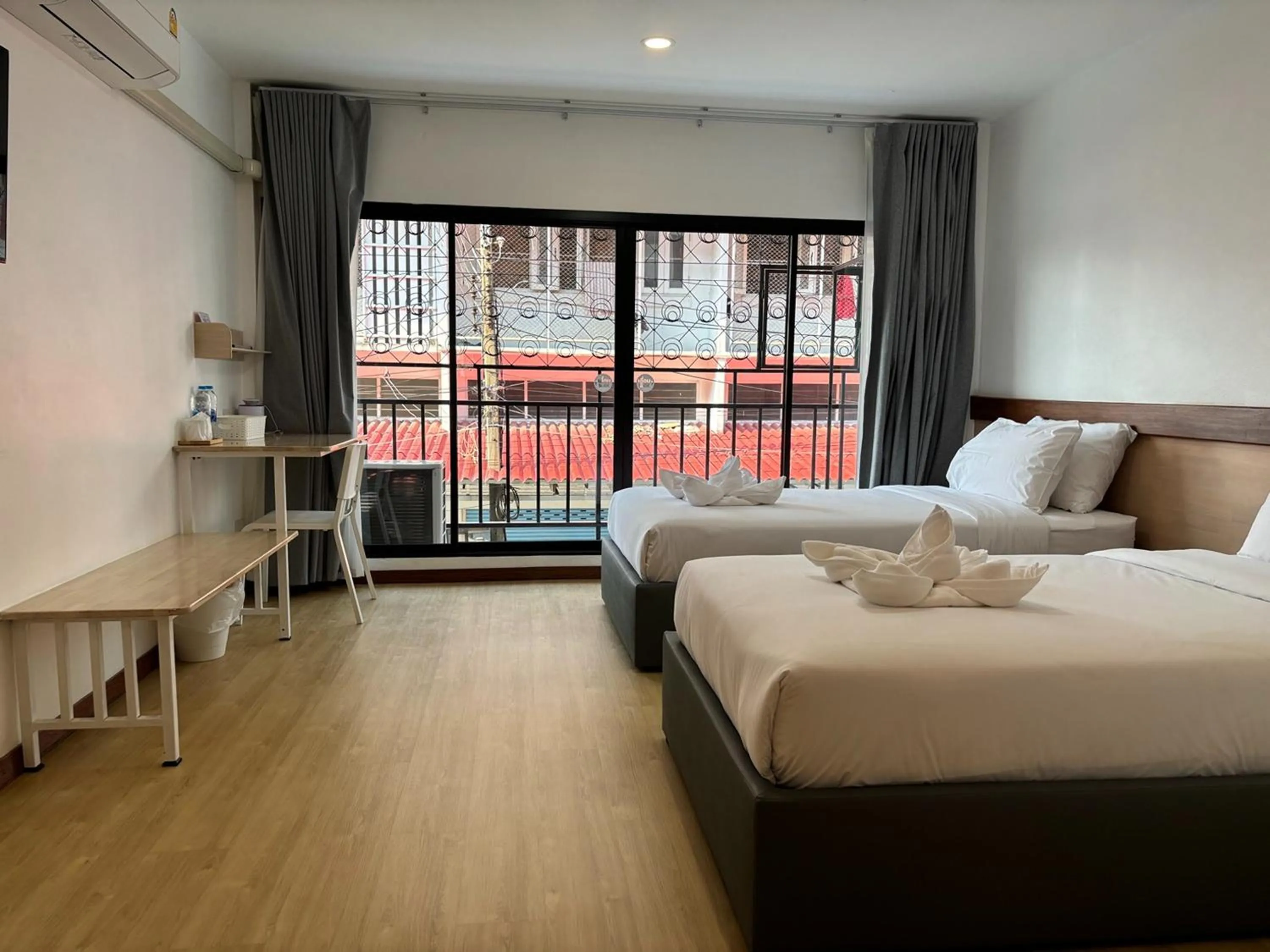 Twin Room with Balcony in M3 Bangkok Bake & Bed