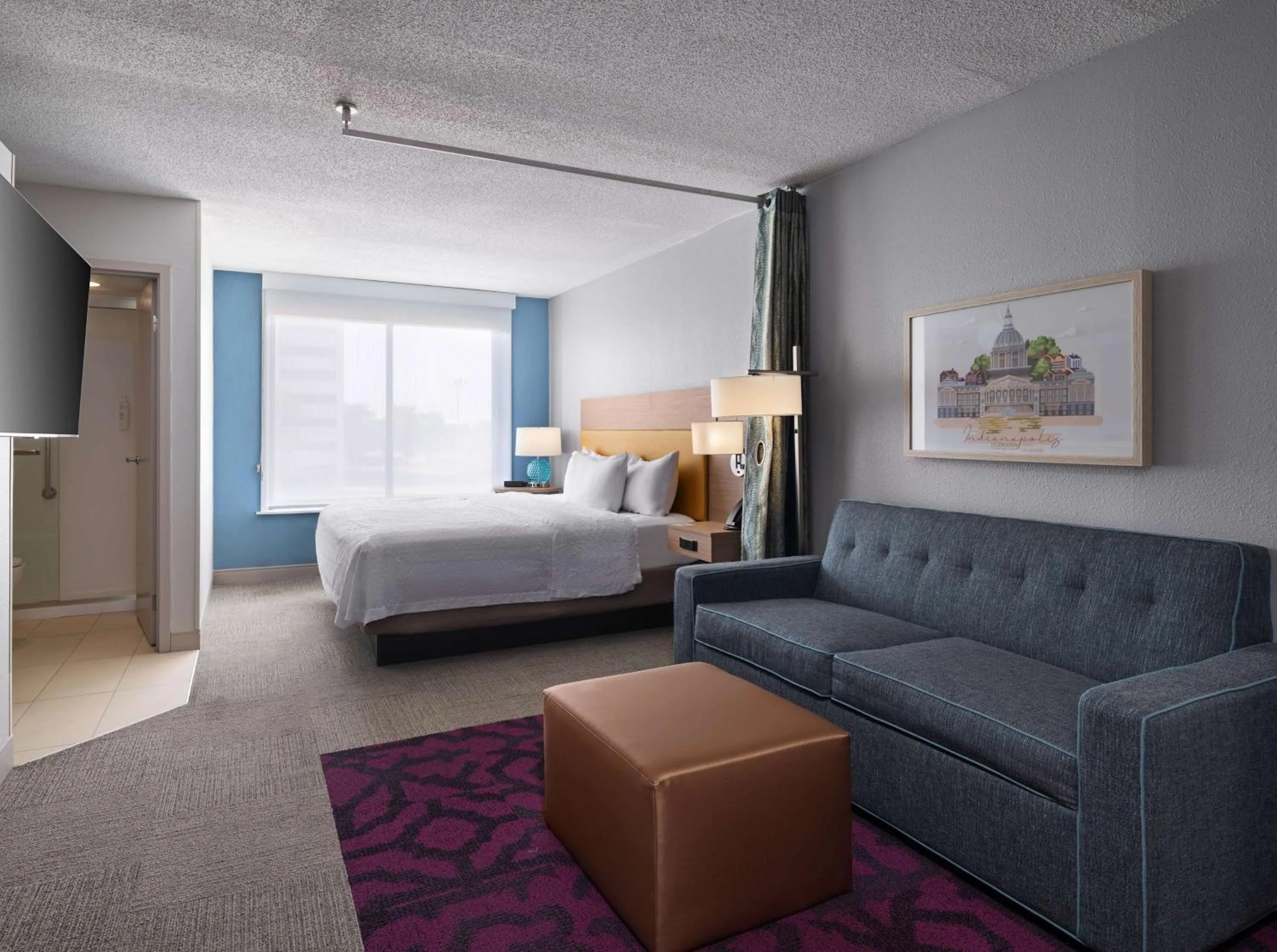 King Studio Suite in Home2 Suites by Hilton Indianapolis - Keystone Crossing