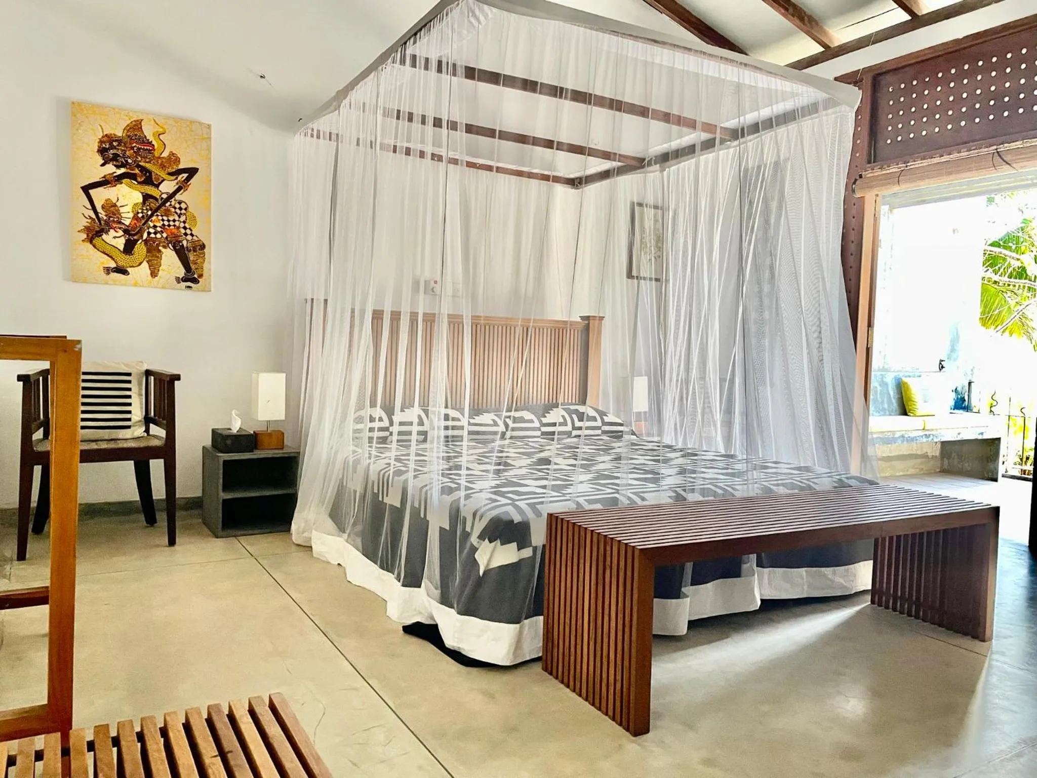 Deluxe Double Room with Balcony and Sea View (Room 2) - single occupancy in Isana Beach House