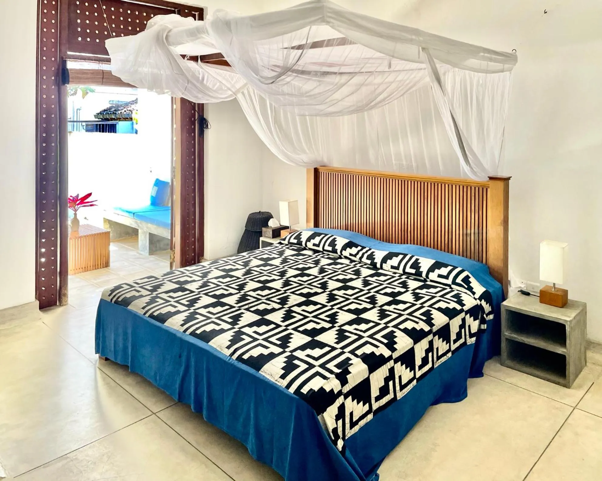 Double Room with Balcony and Sea View (Room 3) - single occupancy in Isana Beach House