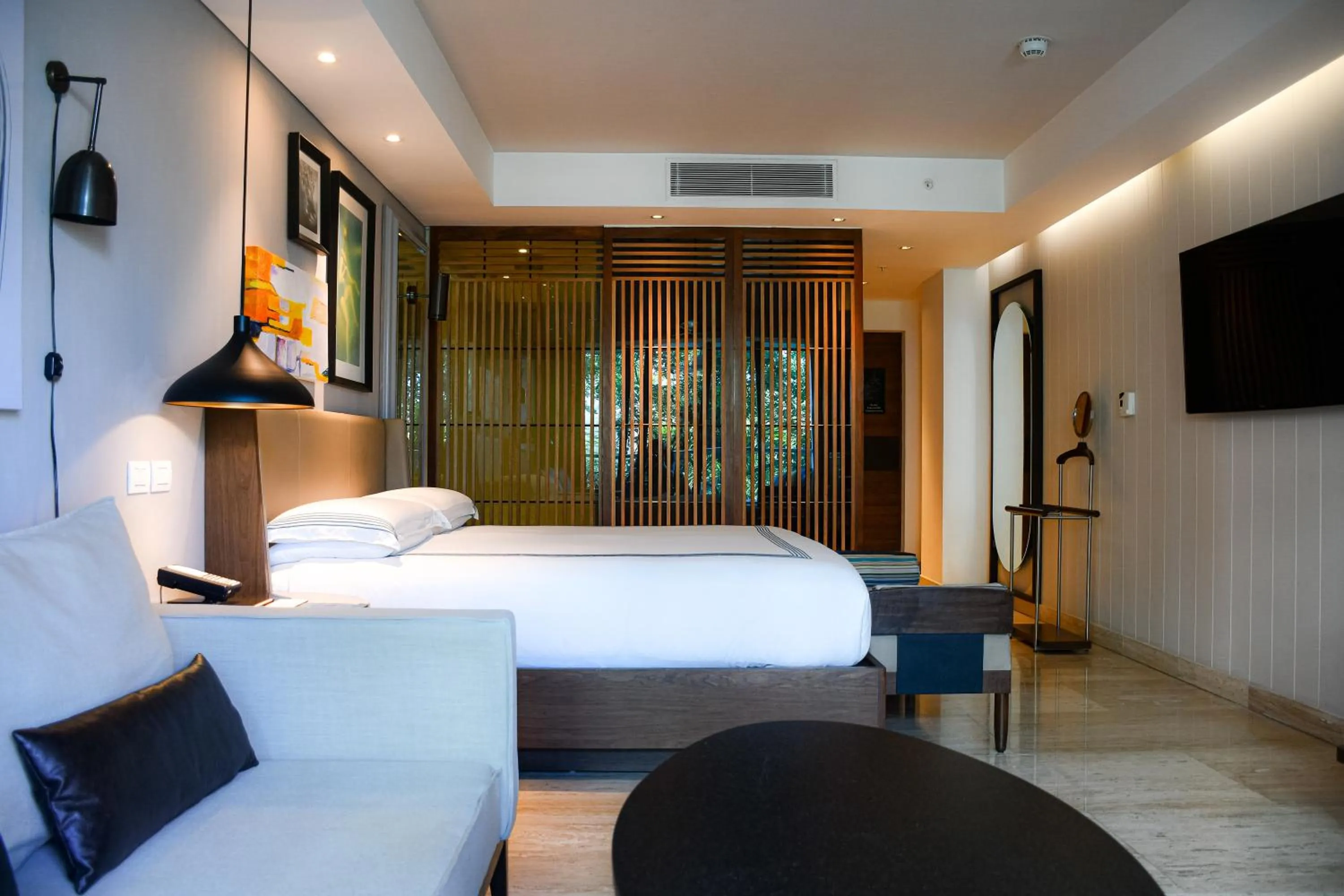 Beach House with One King Bed, Roll-In Shower and Pool View - Mobility Accessible in Thompson Playa Del Carmen Main House, by Hyatt
