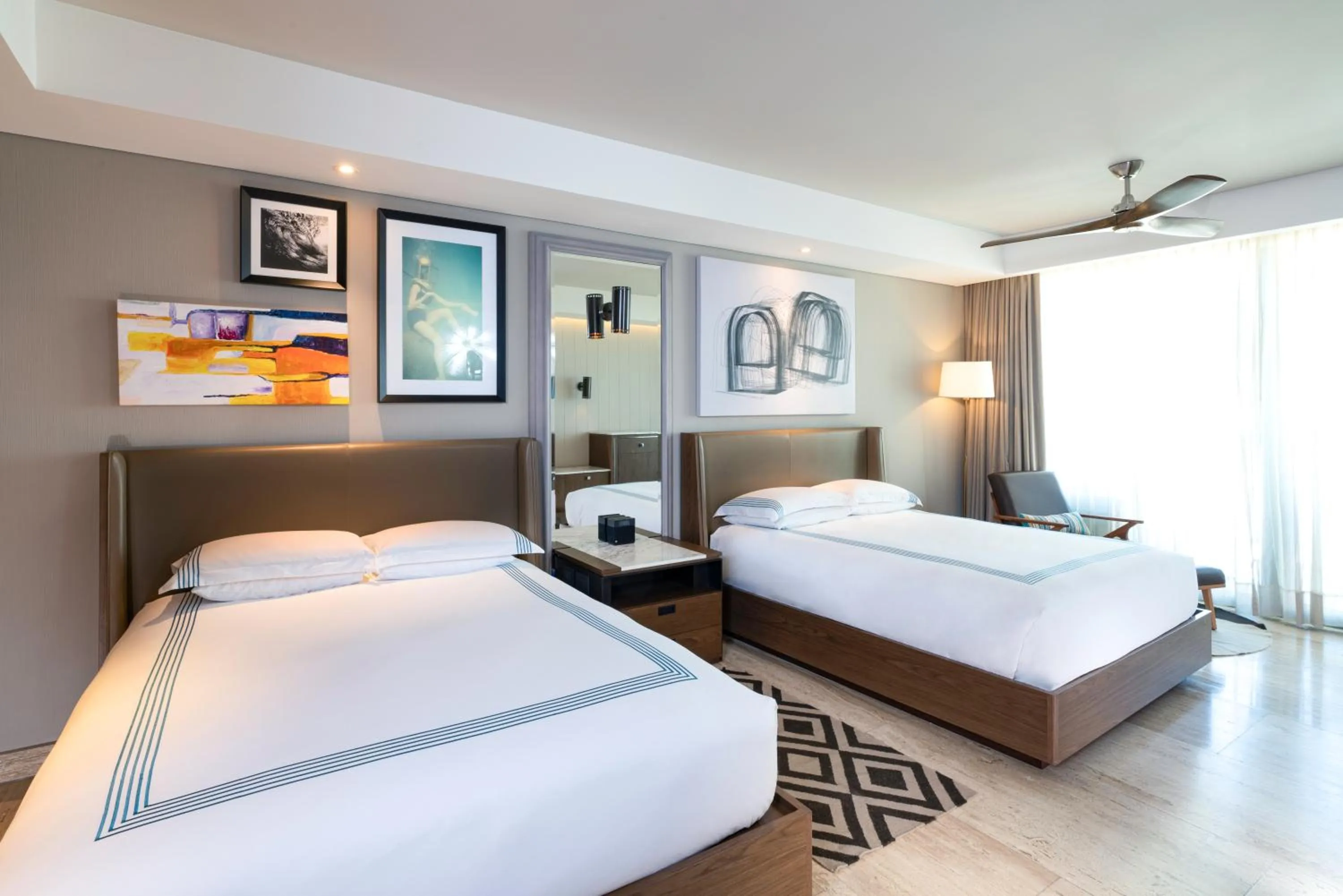 Queen Room with Two Queen Beds and Balcony - Downtown House in Thompson Playa Del Carmen Main House, by Hyatt