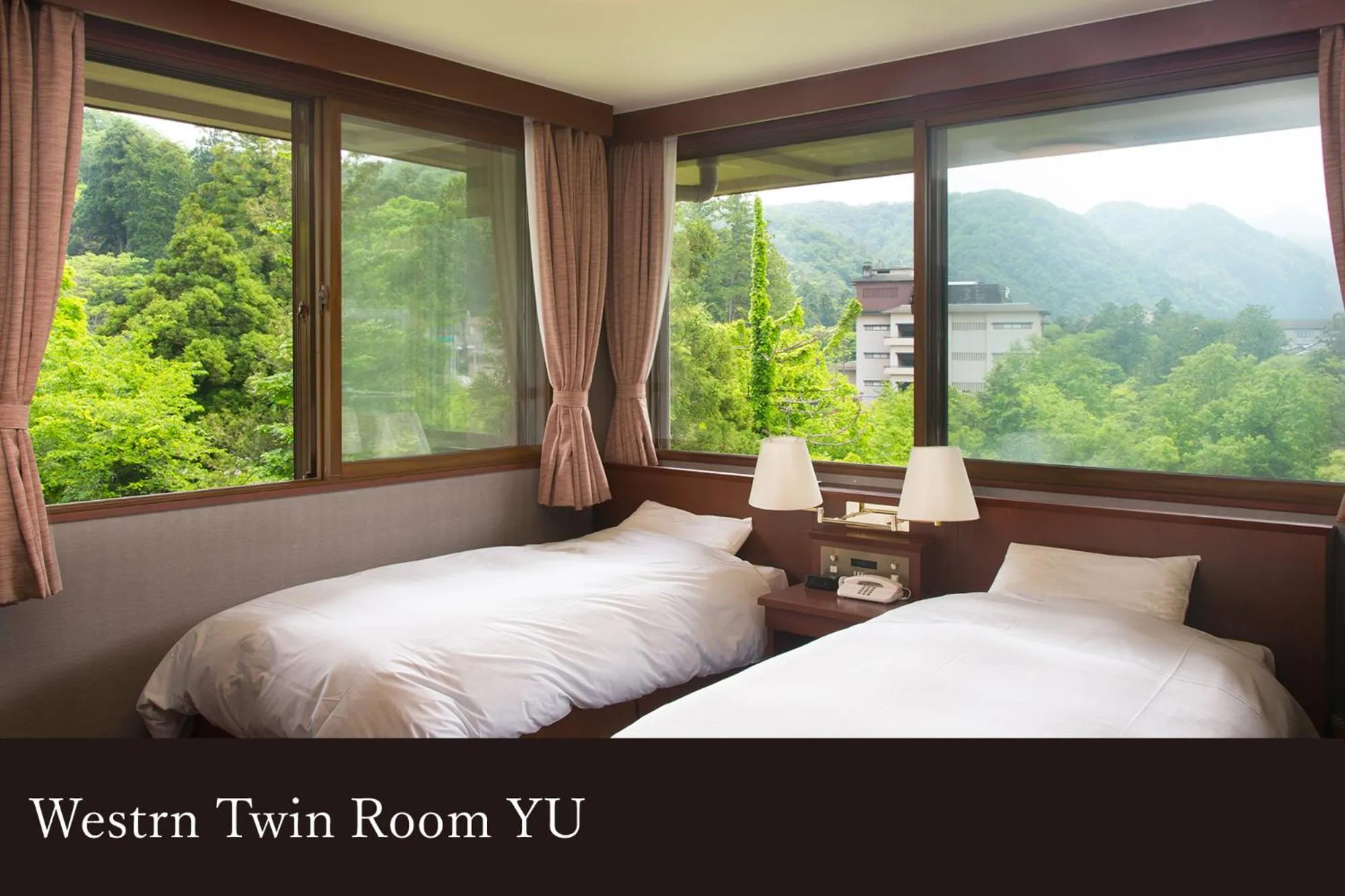 Western-Style Room [Yu] - Twin beds, with indoor bath in Yamanaka Onsen Kissho Yamanaka