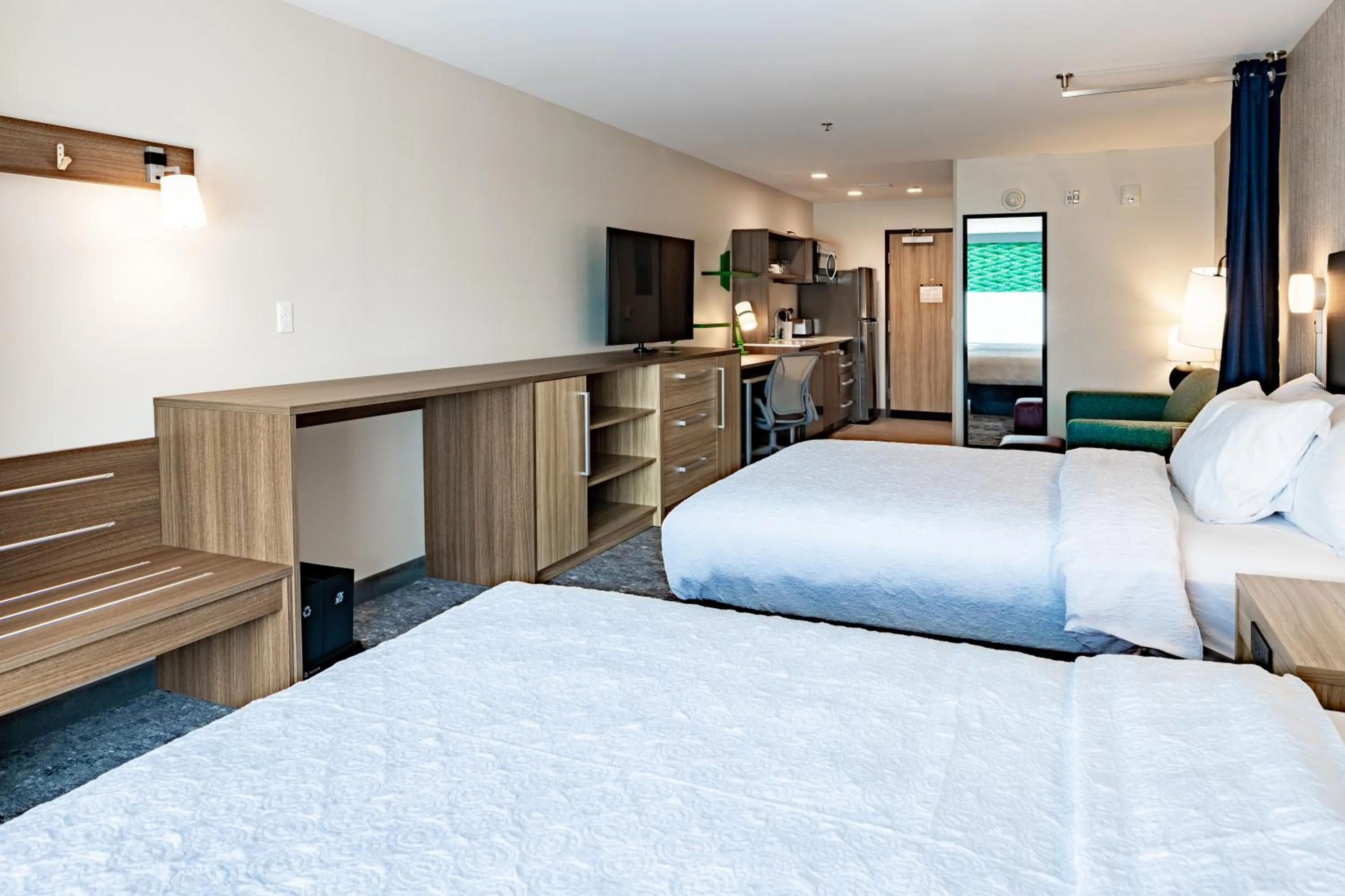Studio Suite with Two Queen Beds - Hearing Access in Home2 Suites By Hilton Kalamazoo Southeast
