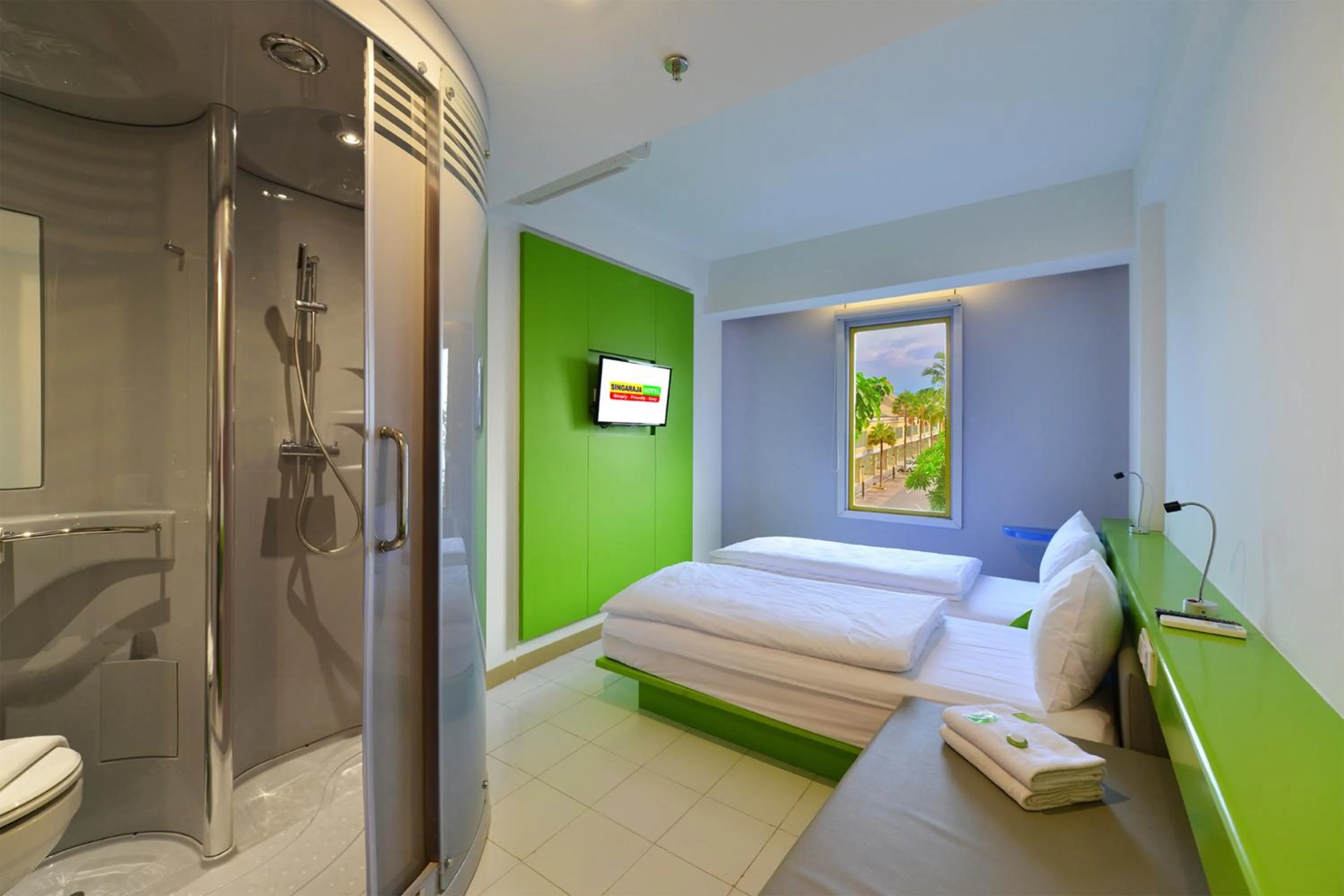 Twin Room with City View in Singaraja Beach Hotel