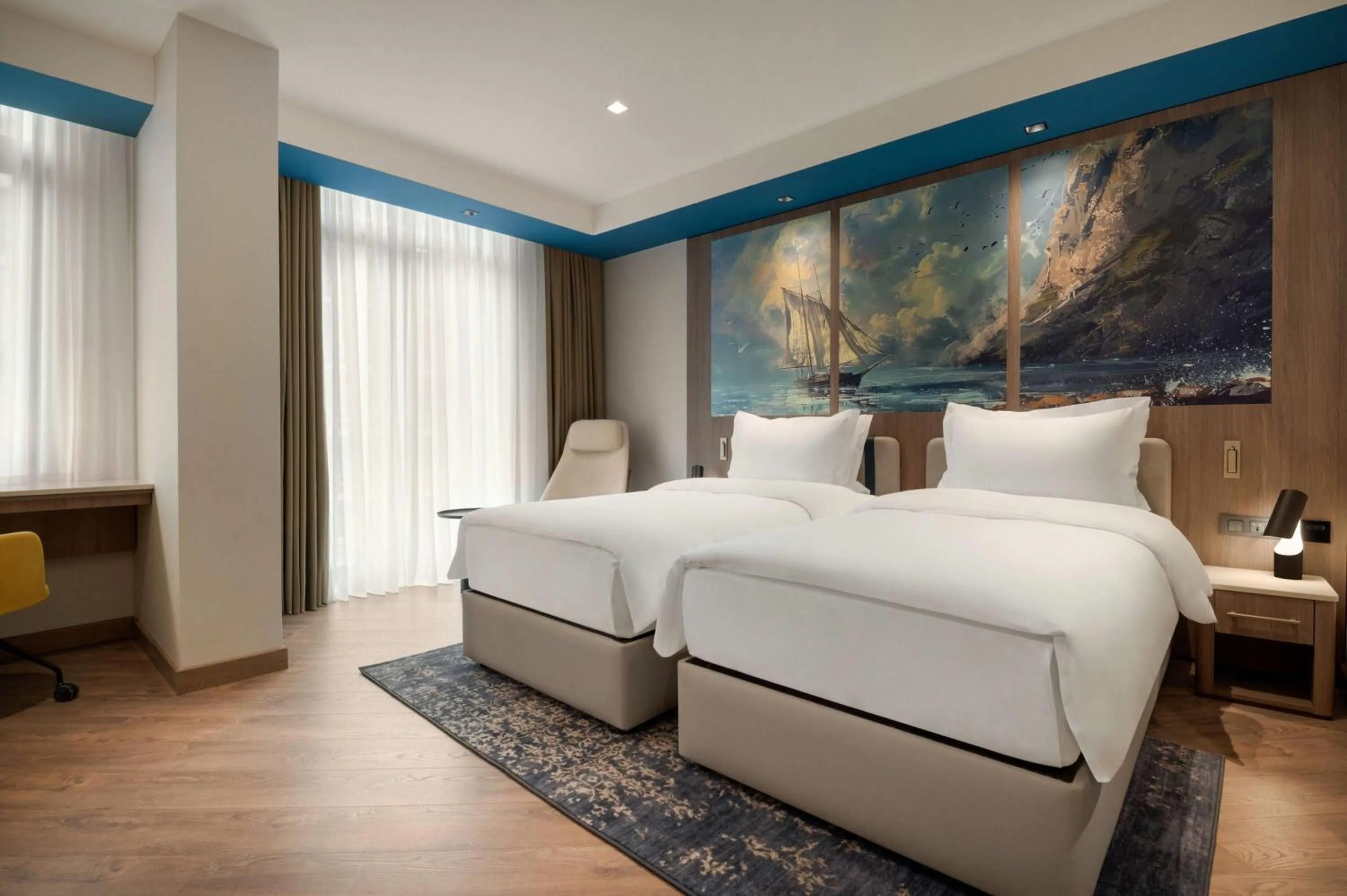 Comfort Twin Room with City View in La Quinta by Wyndham Batumi