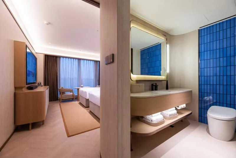 Deluxe Twin Room in Shanghai Changfeng Business District Orange Crystal Hotel