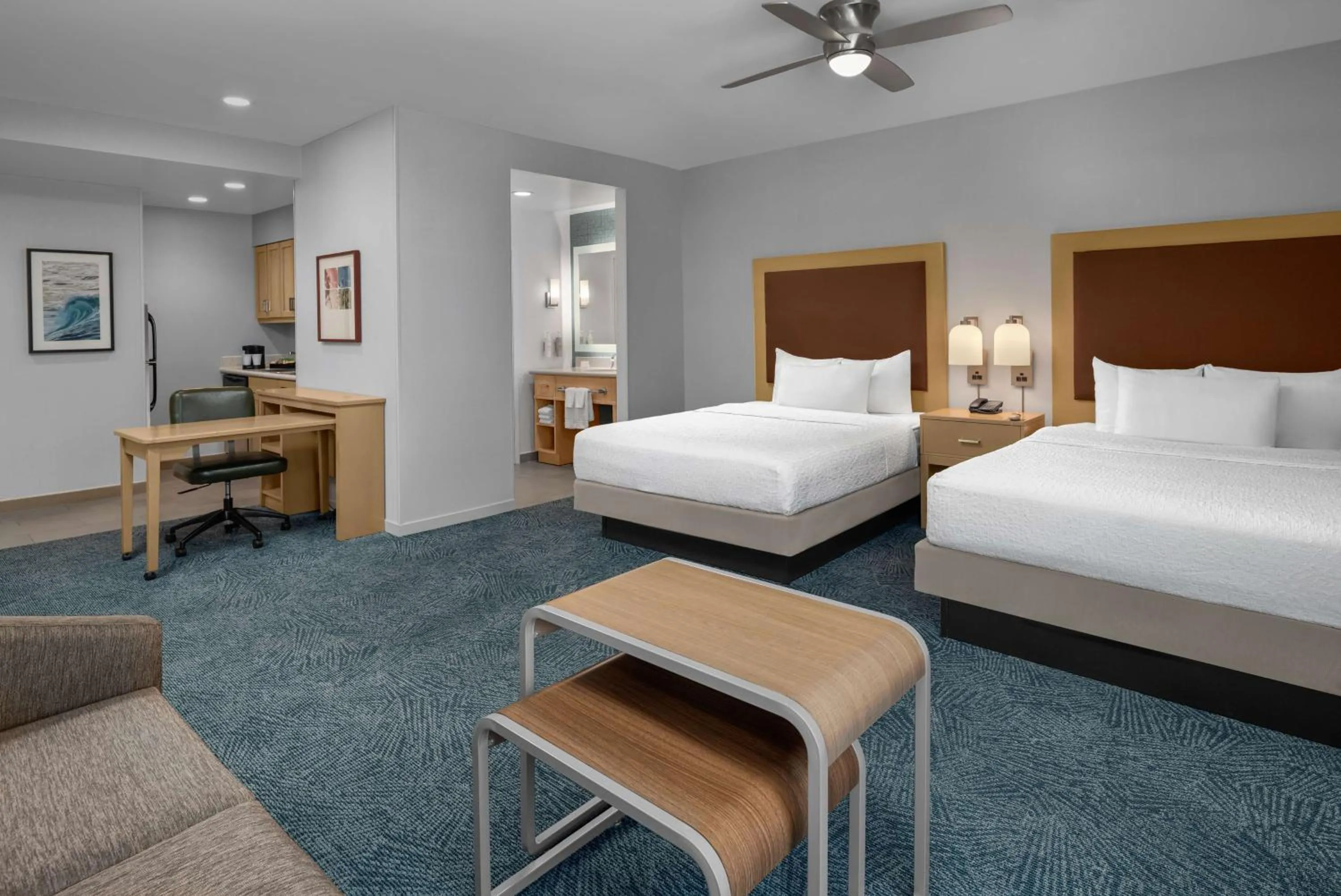 Queen Studio with Two Queen Beds - Non-Smoking in Homewood Suites by Hilton Anaheim Conv Ctr/Disneyland Main